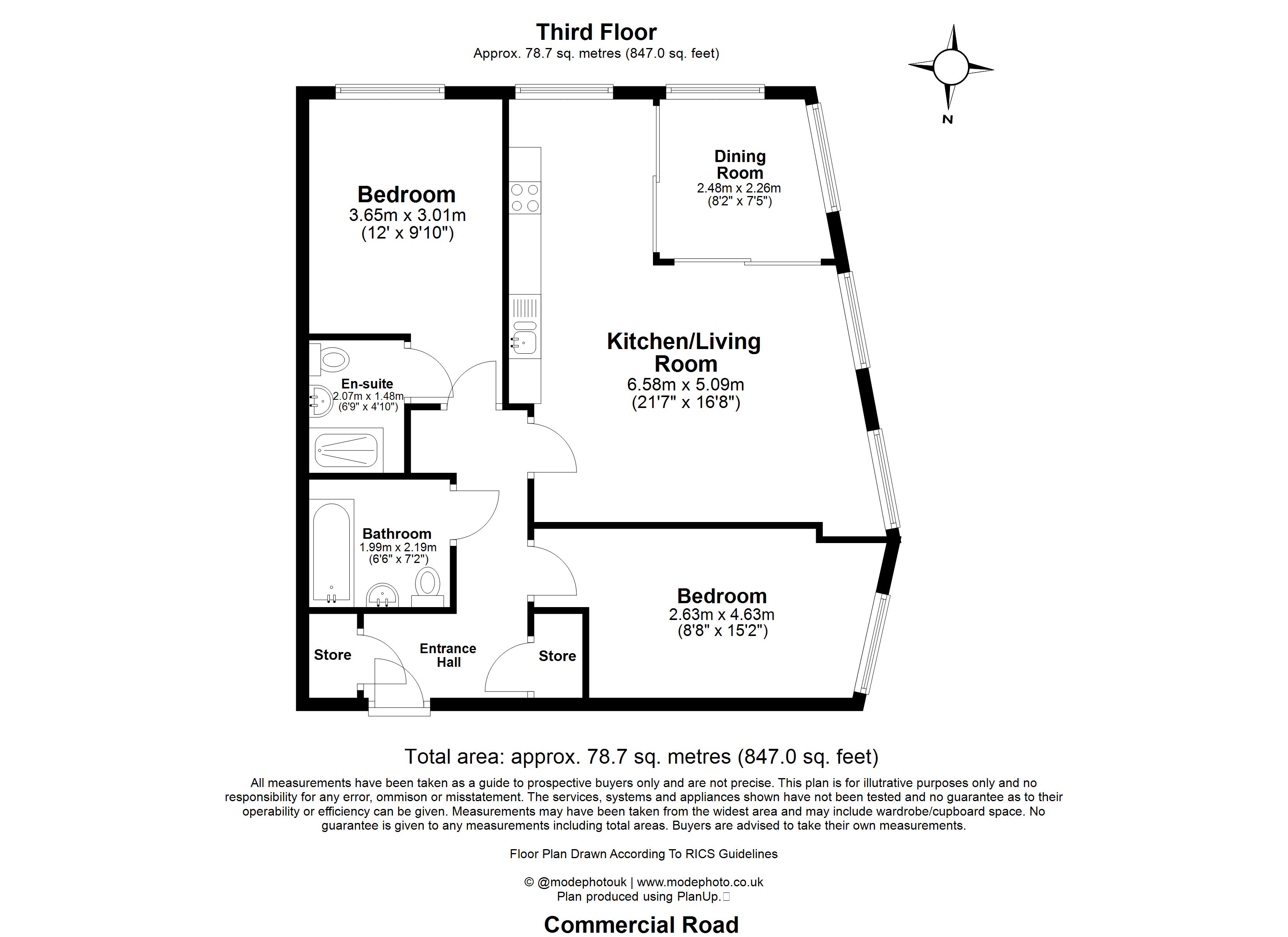 303, White Horse Road, London floorplan