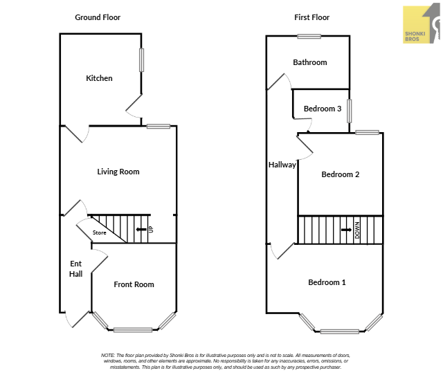 12, Harrow Road, Leicester floorplan