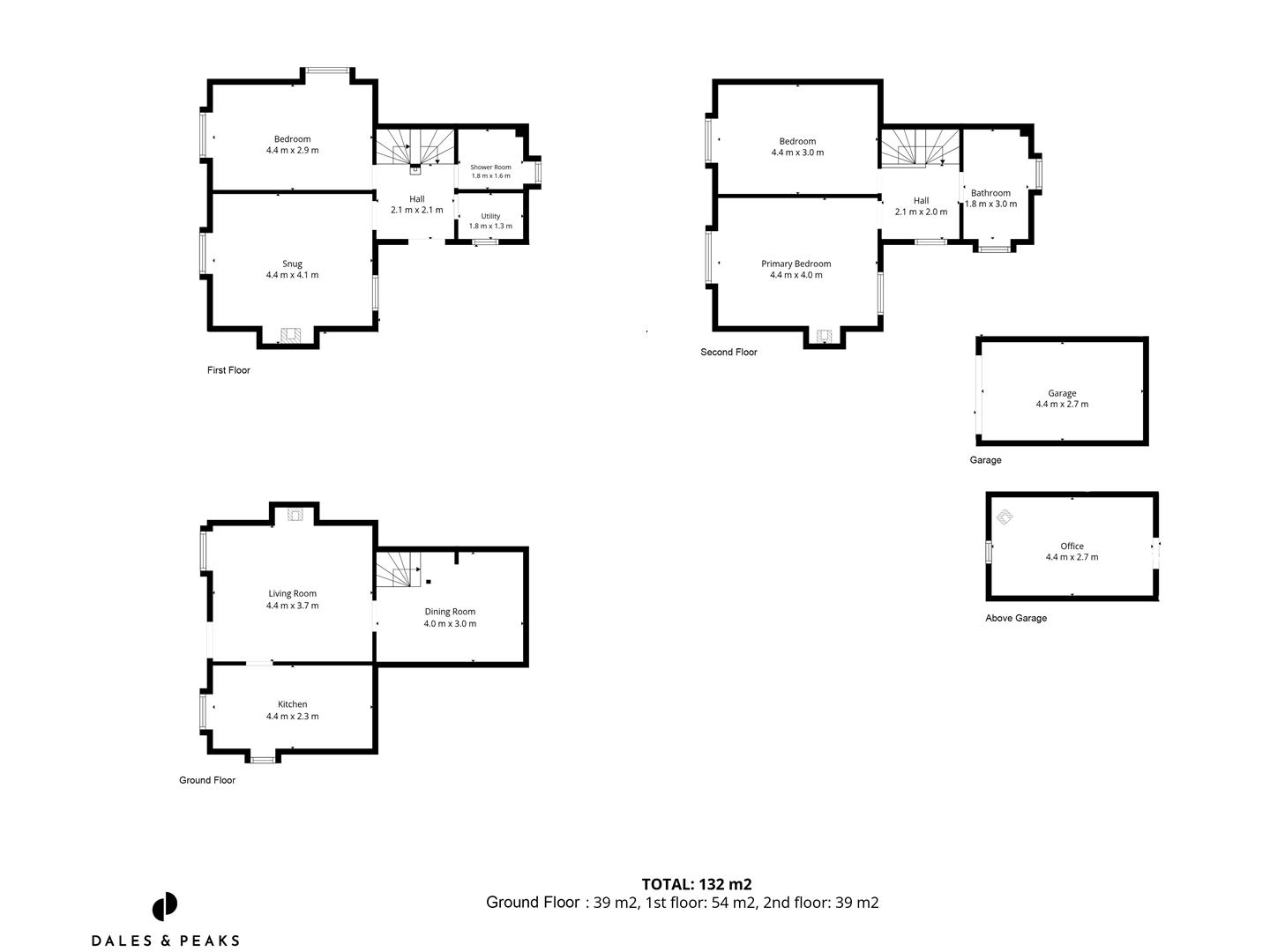 Ephraim House, East Bank, Matlock floorplan