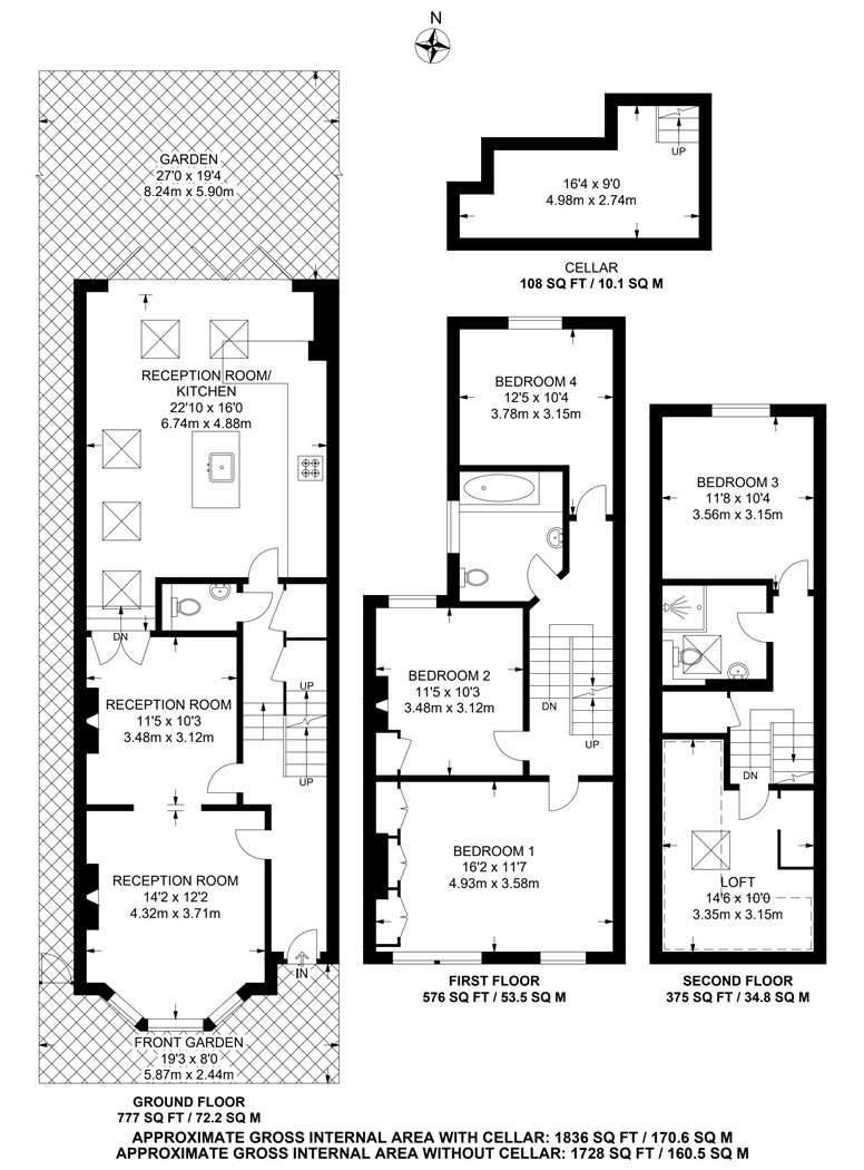 13, Kelmore Grove, East Dulwich floorplan