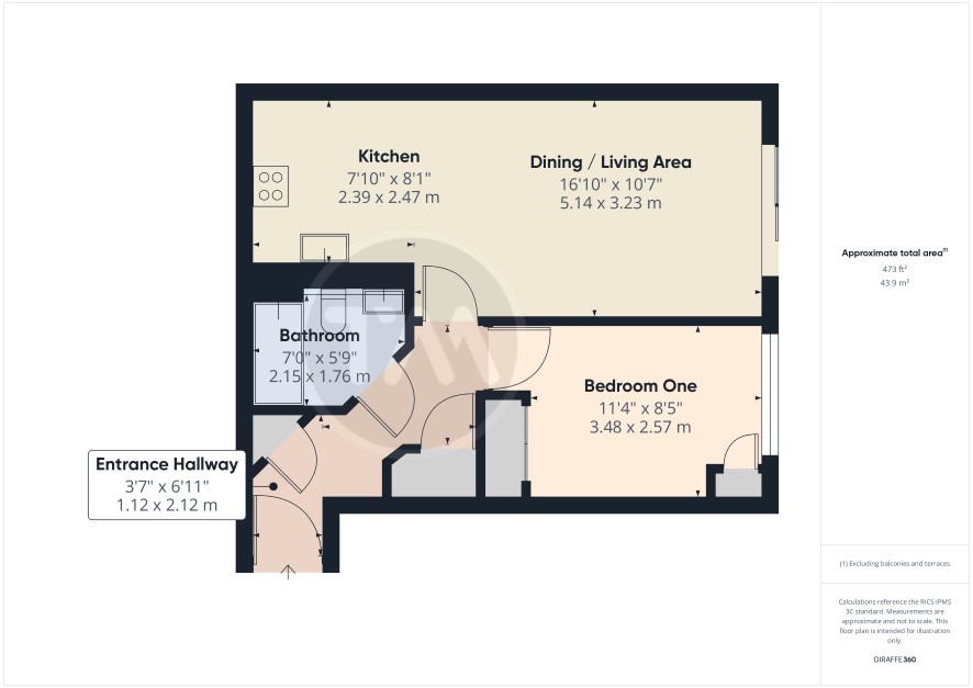 6 Red Admiral Court, Little Paxton, St. Neots floorplan