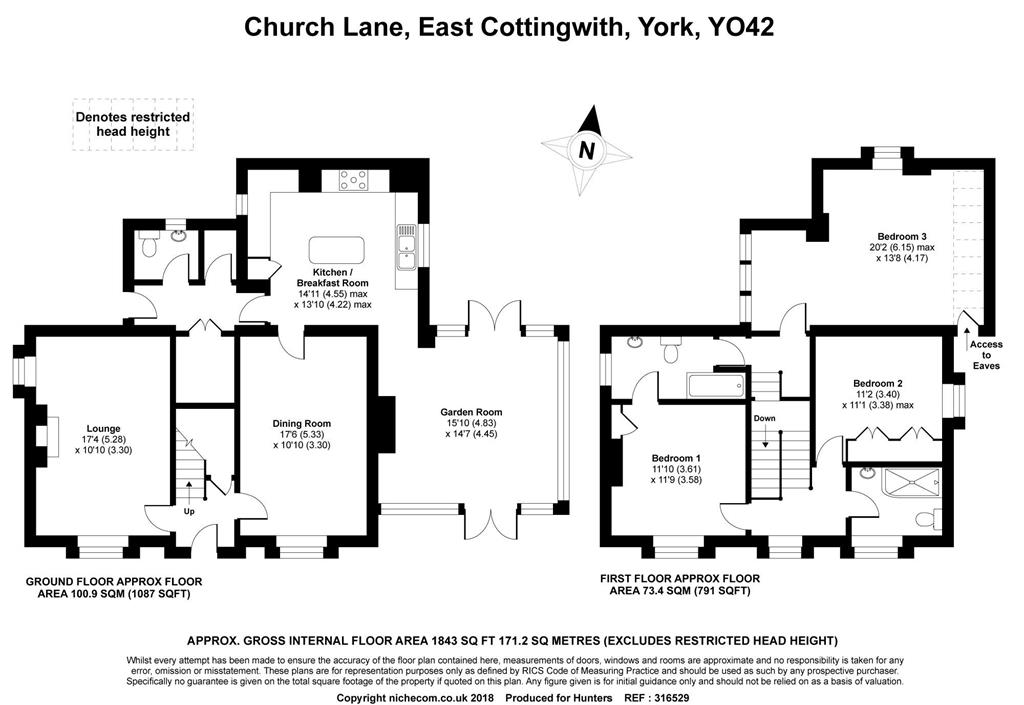 3 Bedrooms Detached house to rent in Church Lane, East Cottingwith, York YO42