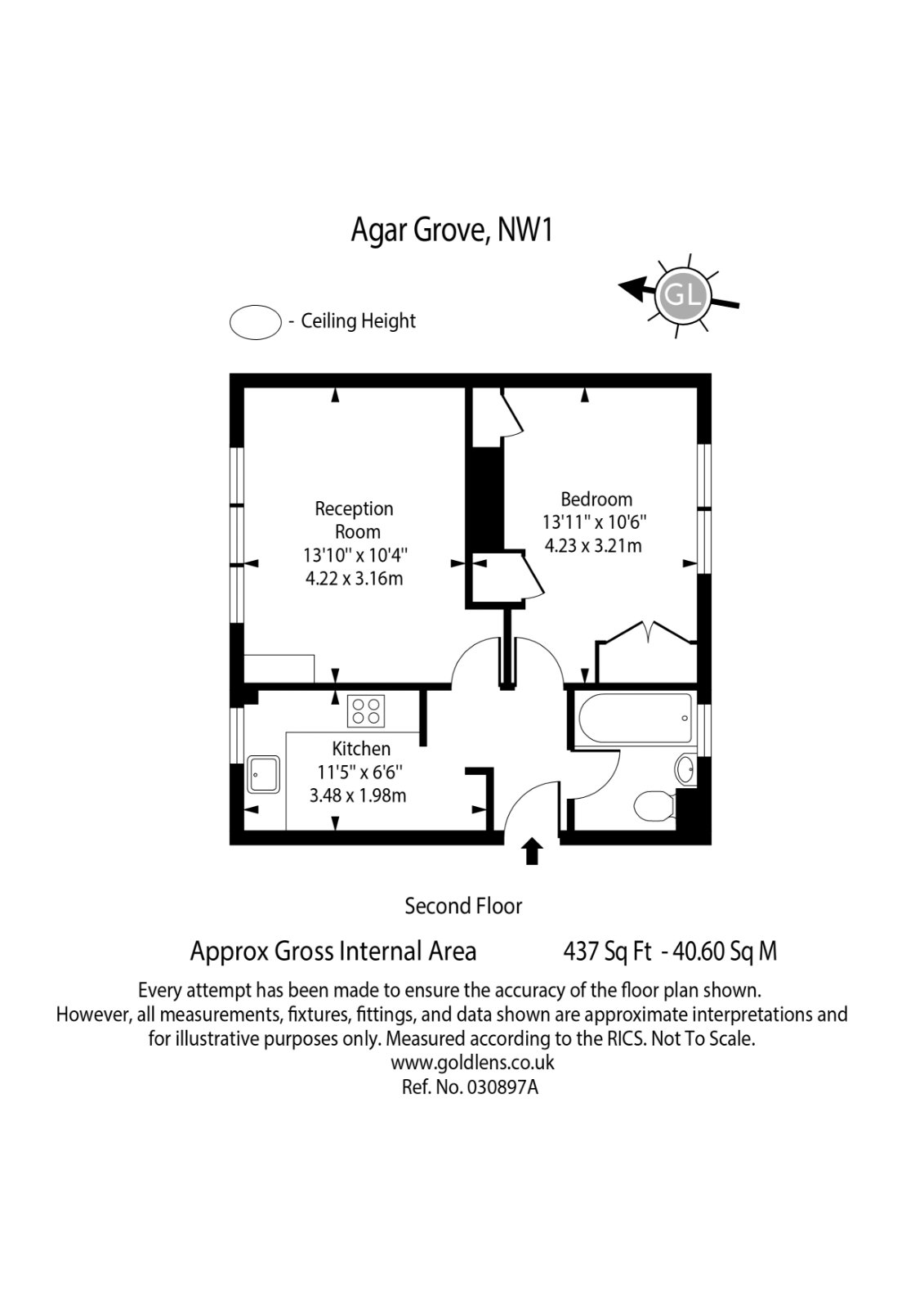 Flat 47,, Agar Grove, London floorplan