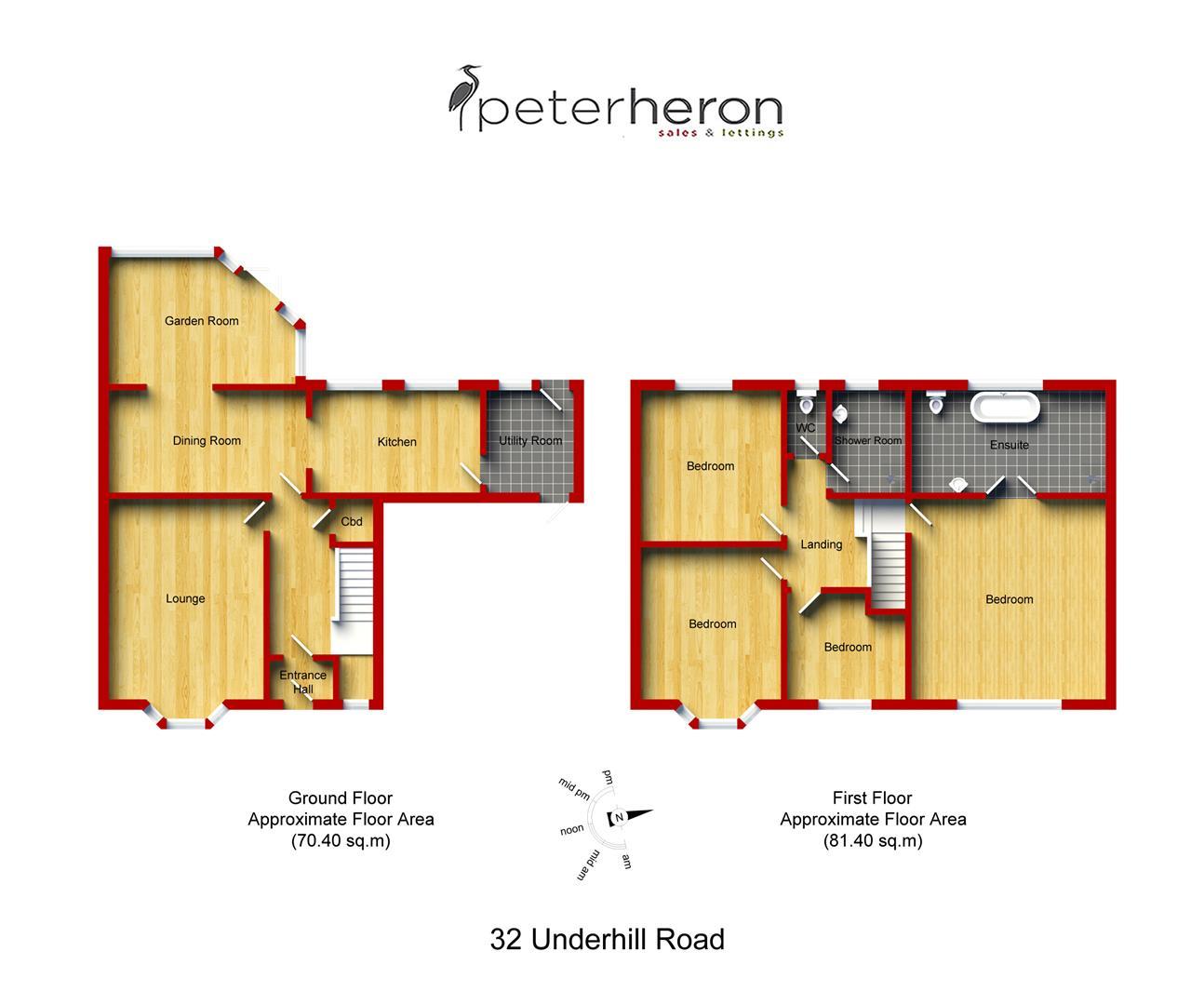 32, Underhill Road, Sunderland floorplan