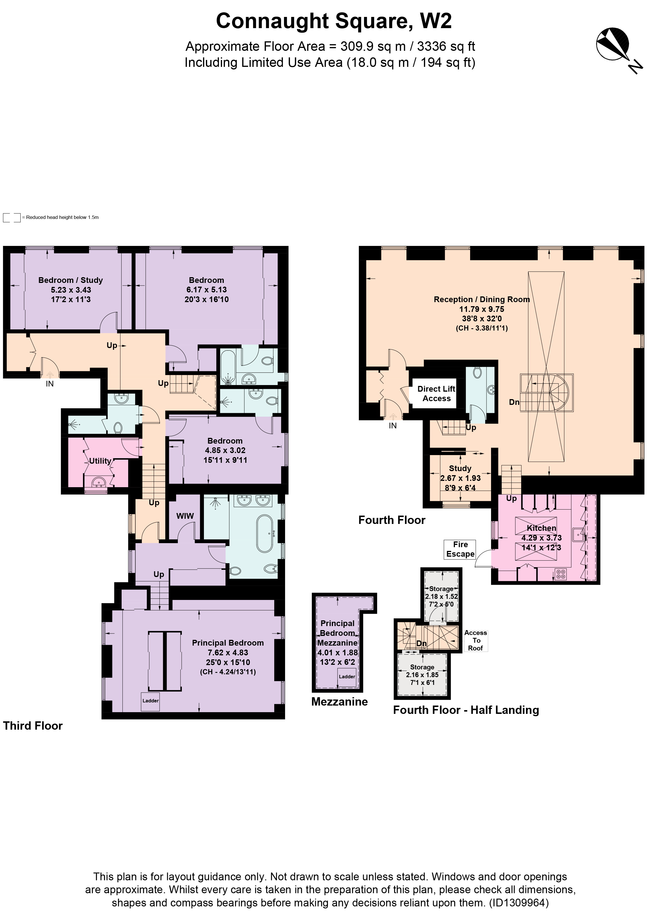 14, Connaught Square, London floorplan