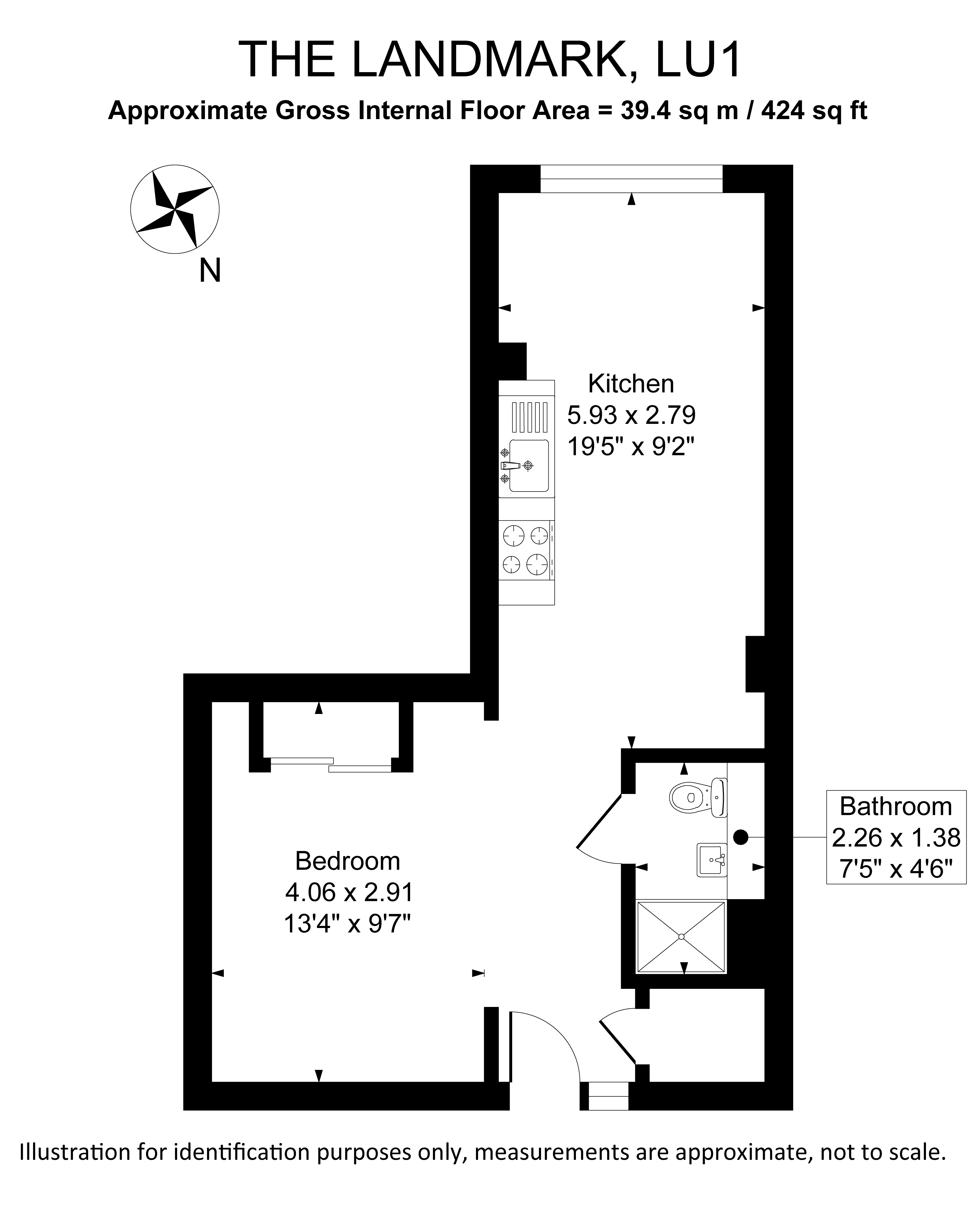 The Landmark Flowers Way, Luton floorplan