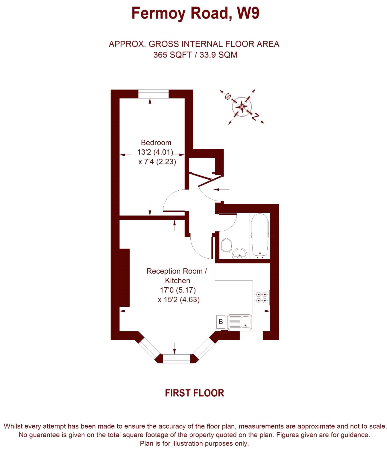 1 Bedrooms Flat to rent in Fermoy Road, London W9