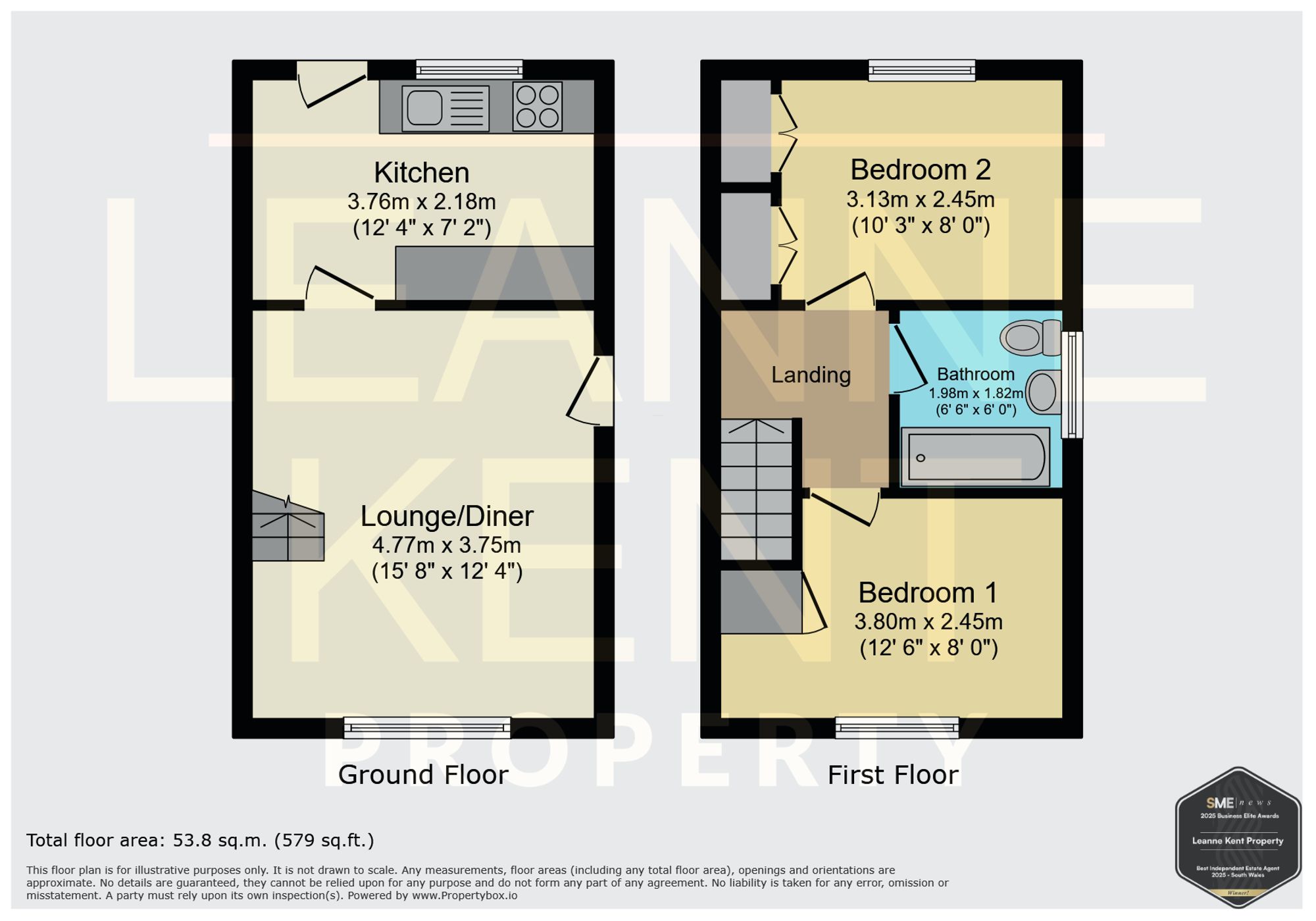 72 Glan-y-Ffordd, Cardiff floorplan