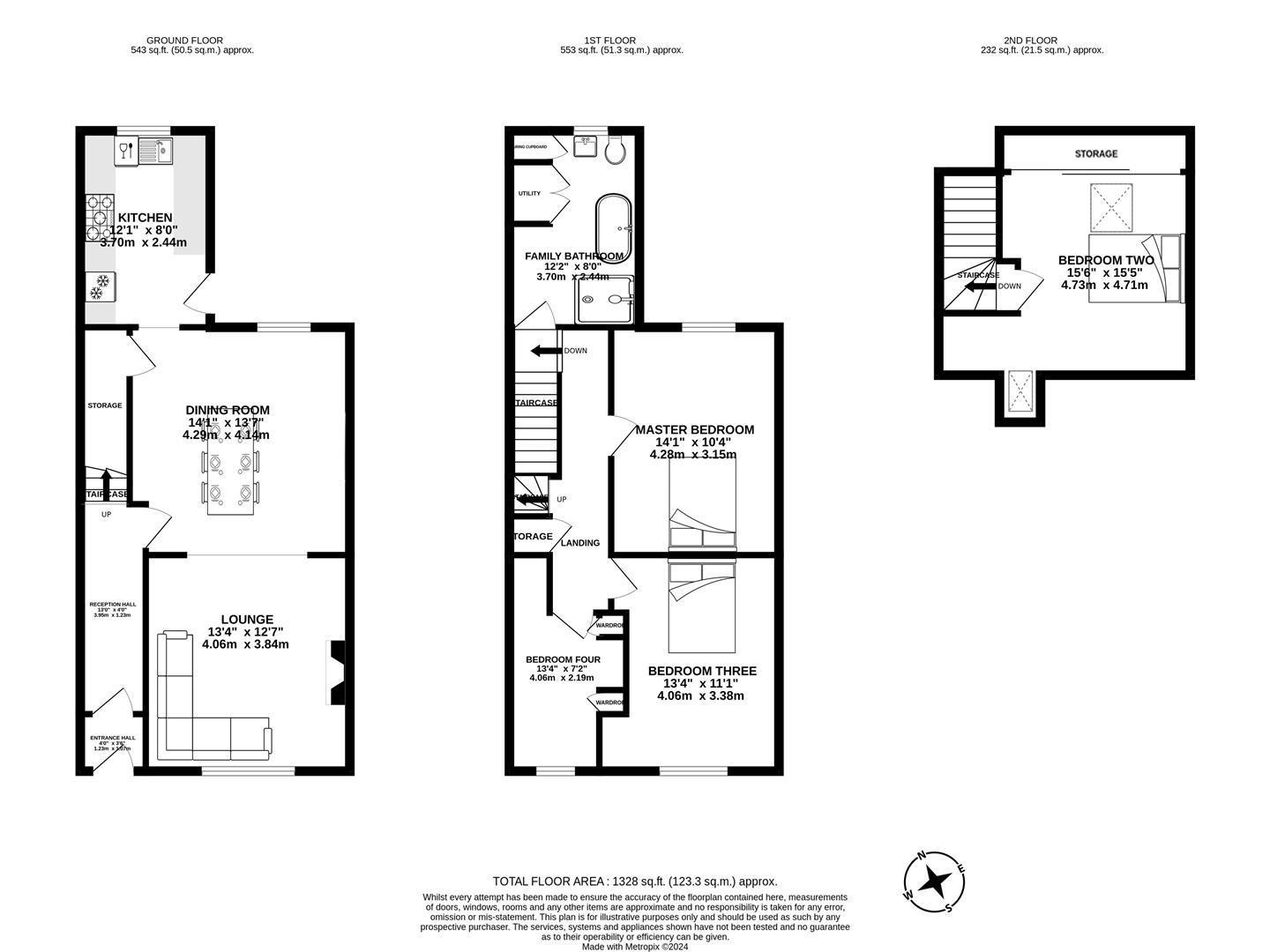 17, Station Terrace, Chorley floorplan