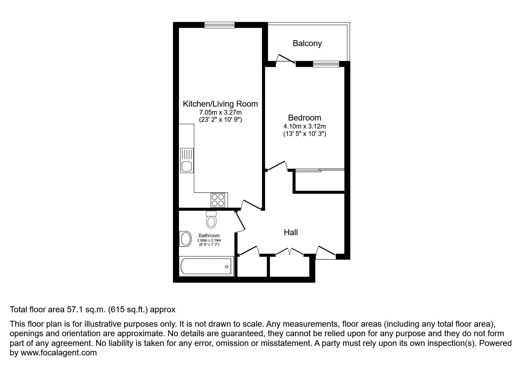 Flat 10, Isabella Apartments, Lewisham floorplan