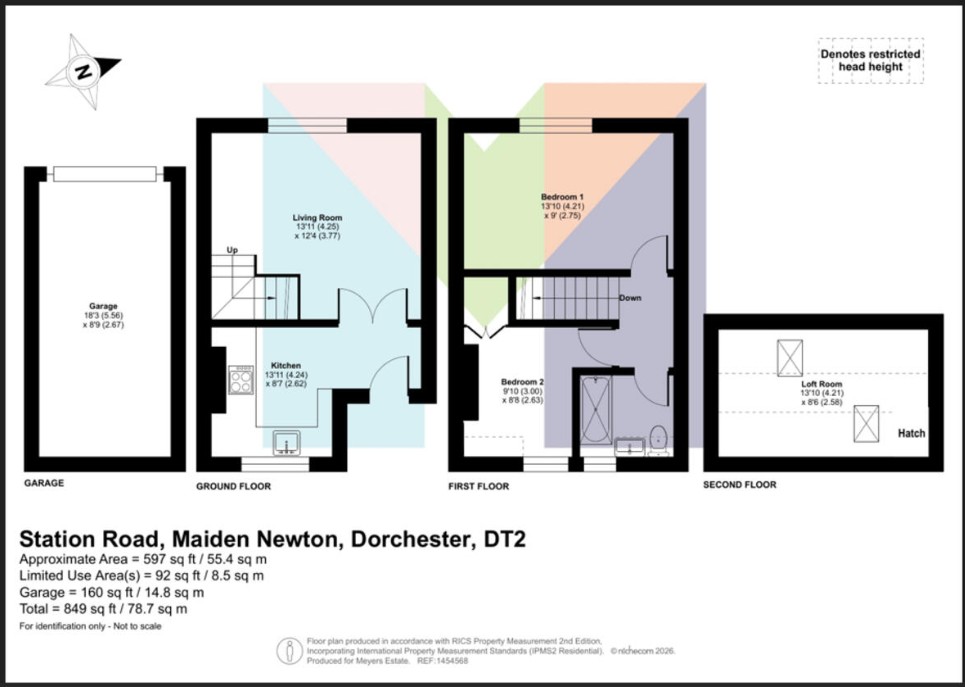 3a, Station Road, Maiden Newton floorplan