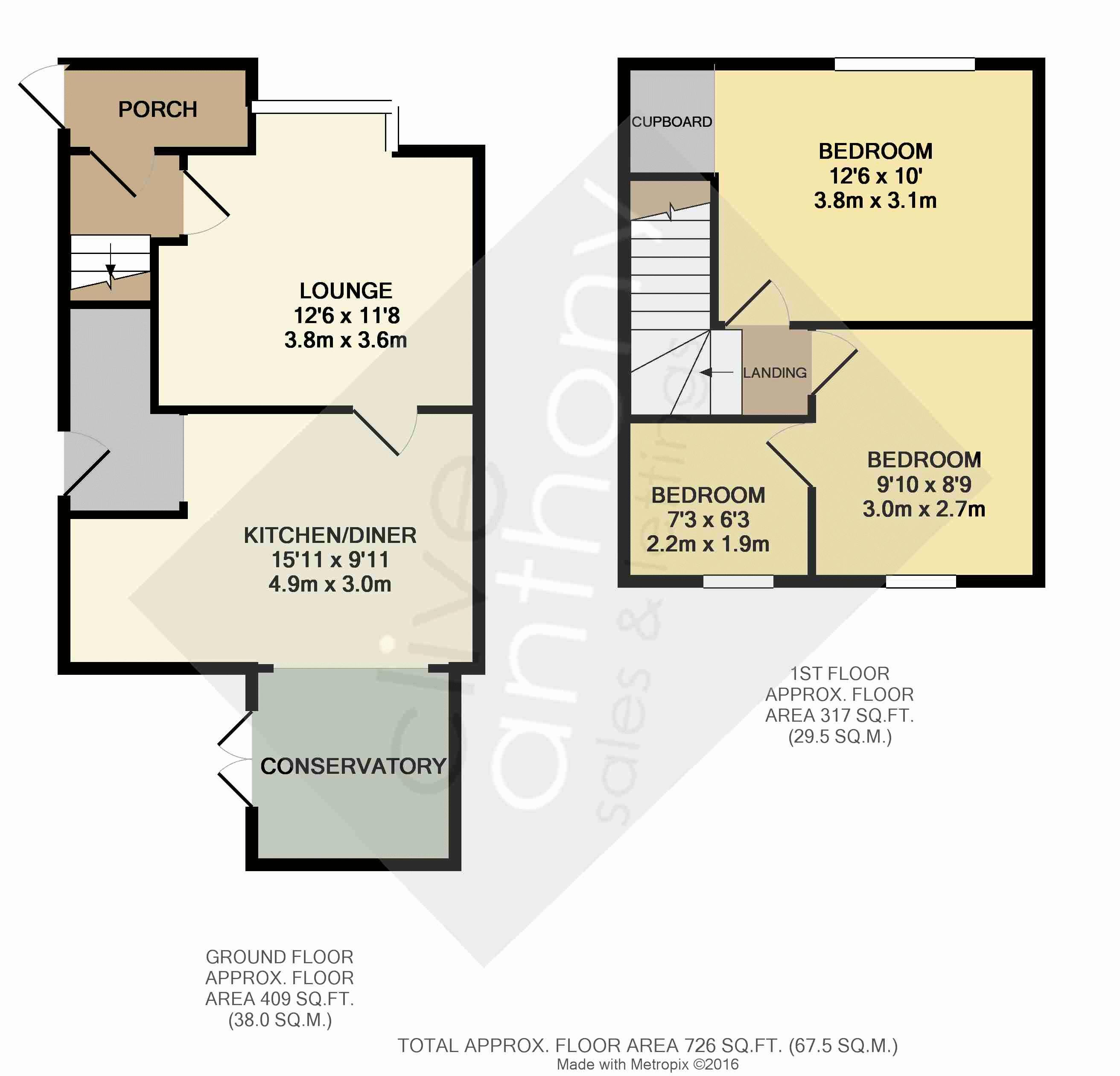 2 Bedrooms Semi-detached house for sale in Avondale Road, Whitefield, Manchester M45