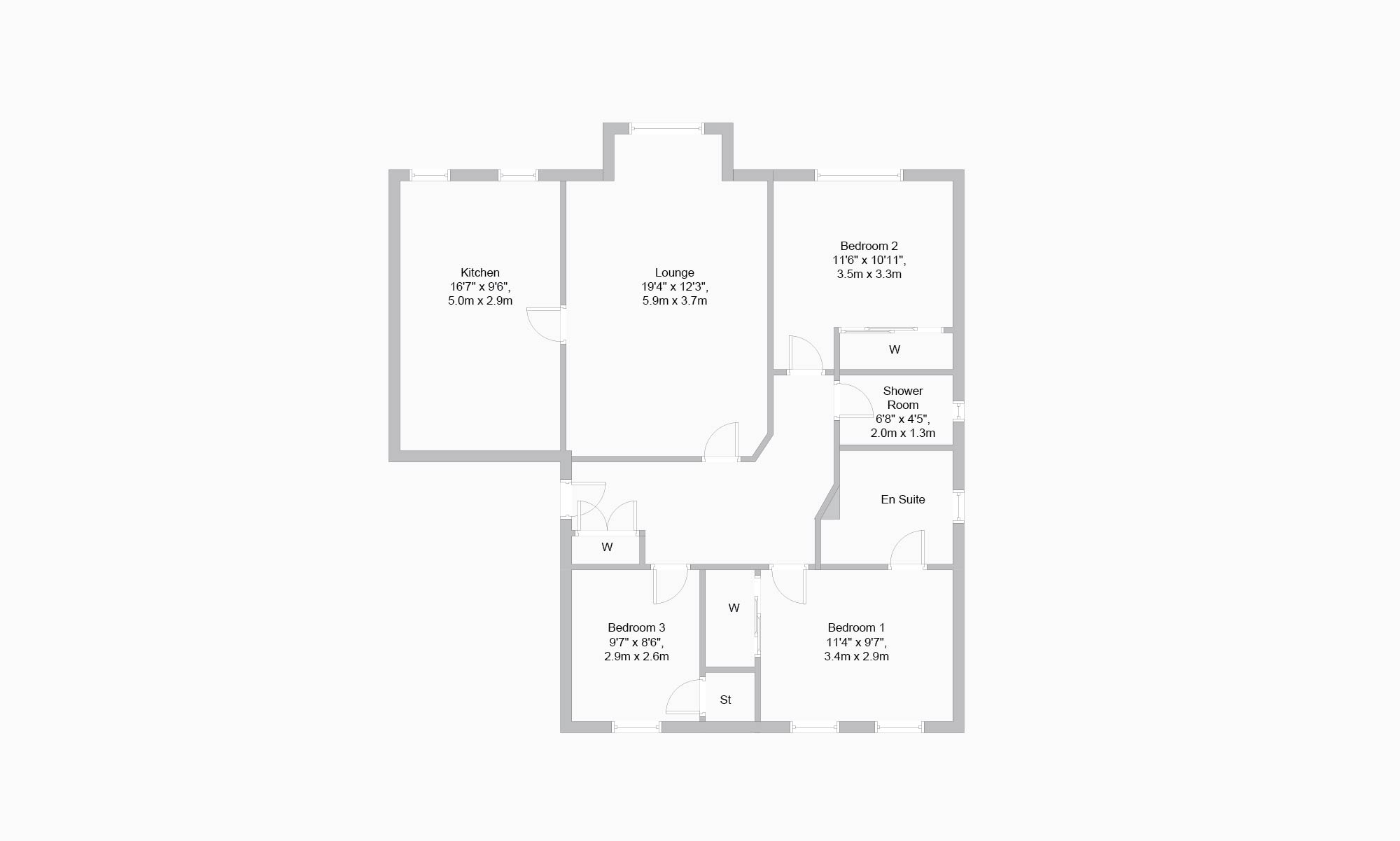 3 Bedrooms Flat for sale in Monument Court, Causewayhead, Stirling FK9