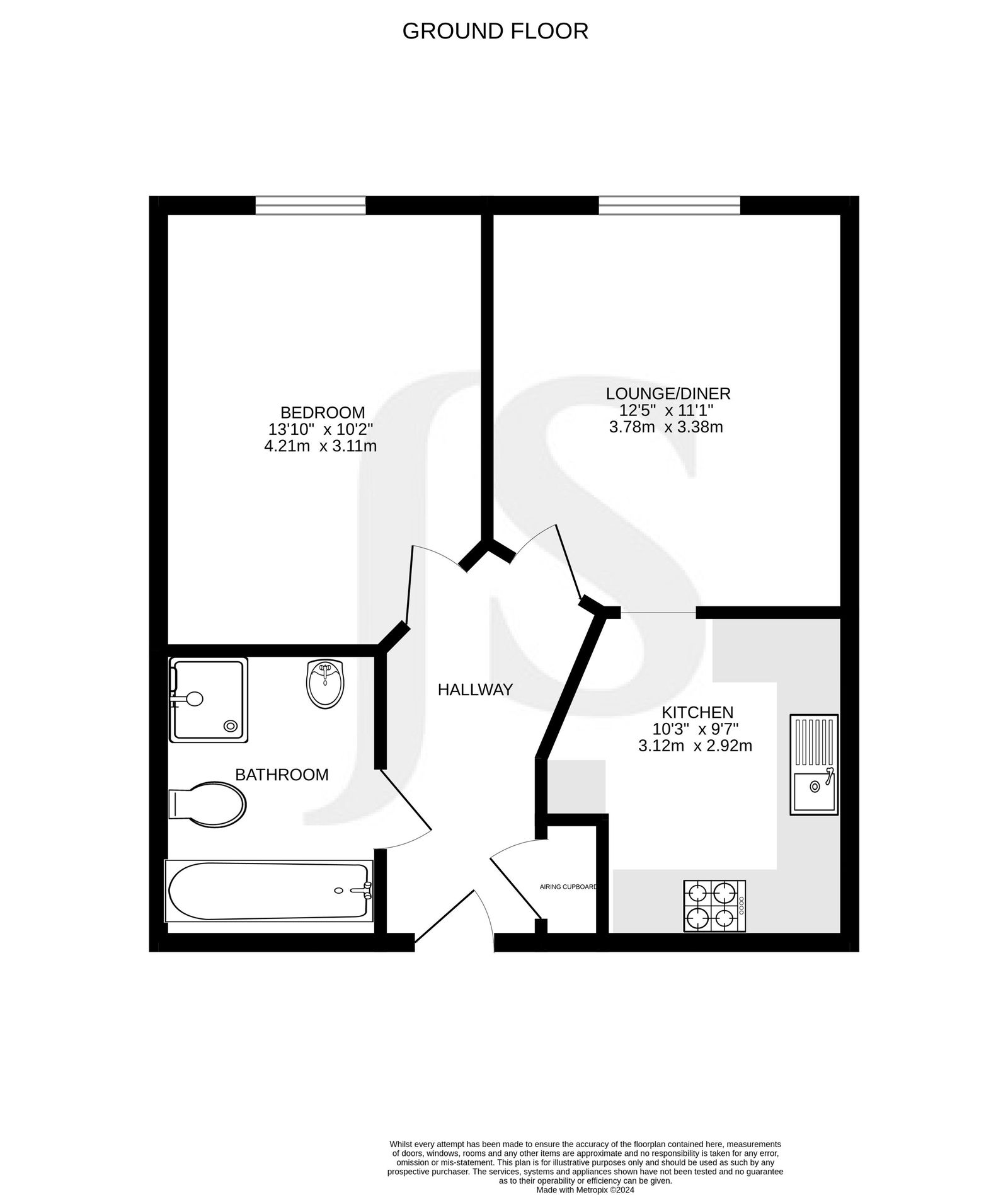 Rotary Lodge, 32,Flat 26, St. Botolphs Road, Worthing floorplan