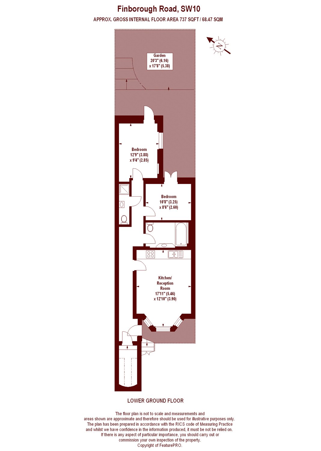 2 Bedrooms Flat for sale in Finborough Road, London SW10