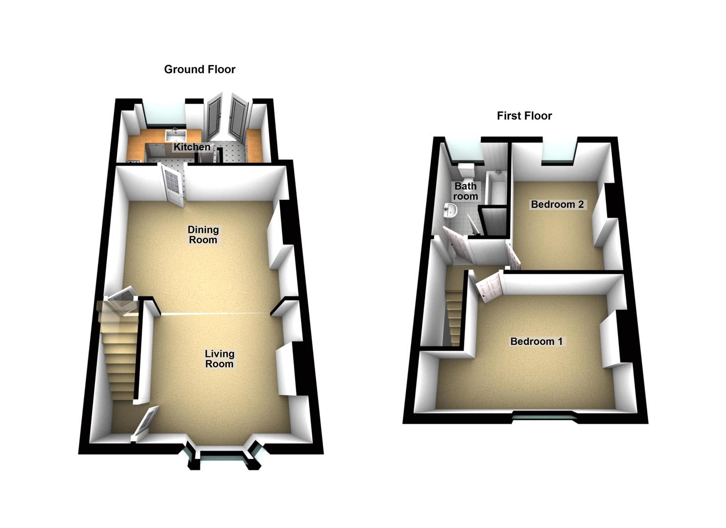 Old Hollow, Malvern WR14, 2 bedroom terraced house for sale 64459207