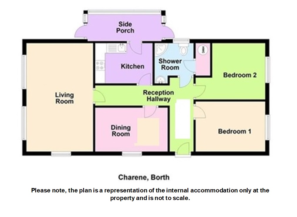 Charene, Church Road, Borth floorplan