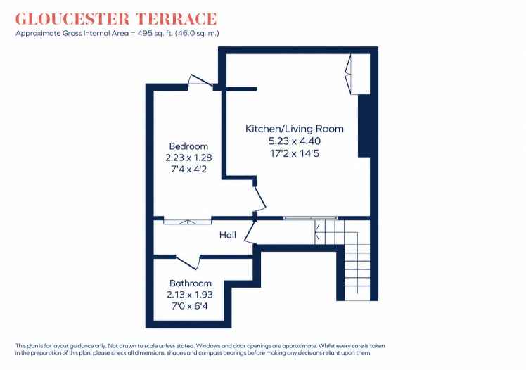 222A, Gloucester Terrace, London floorplan