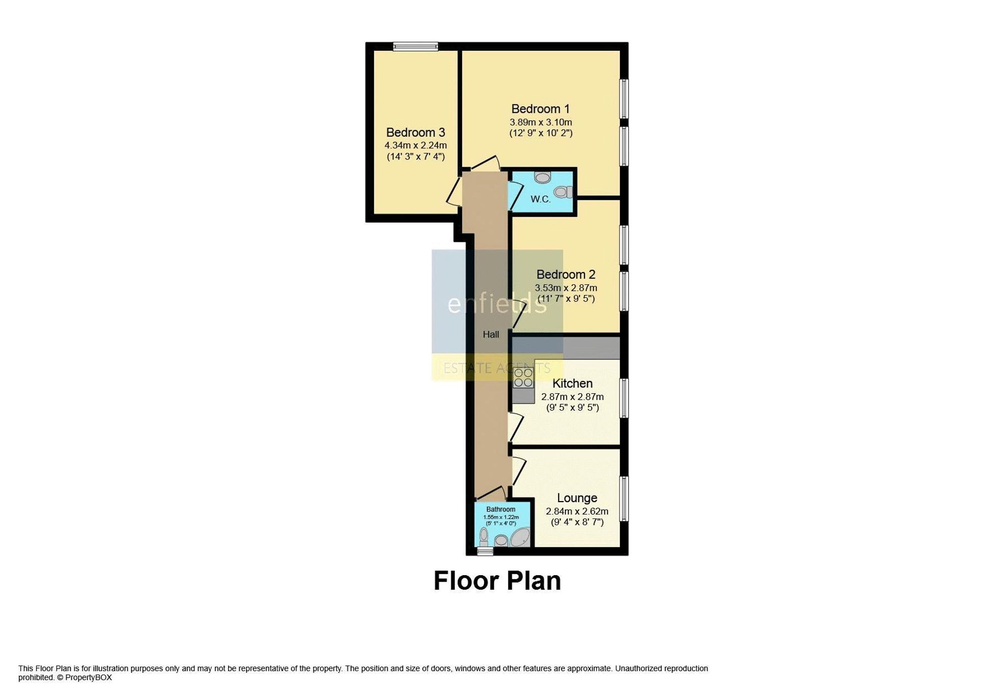 Flat 4, 37 Hawkwood Road, Bournemouth floorplan