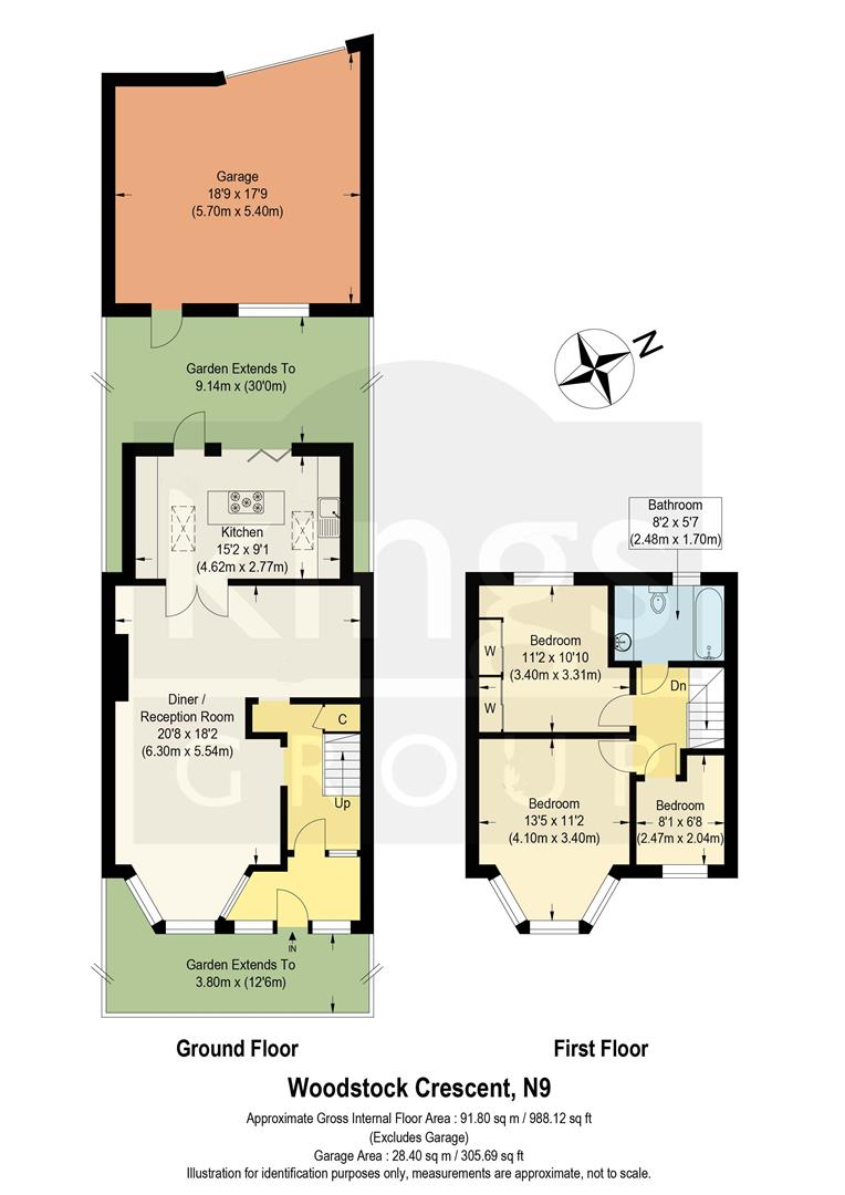 Woodstock Crescent, Edmonton N9, 3 bedroom terraced house for sale