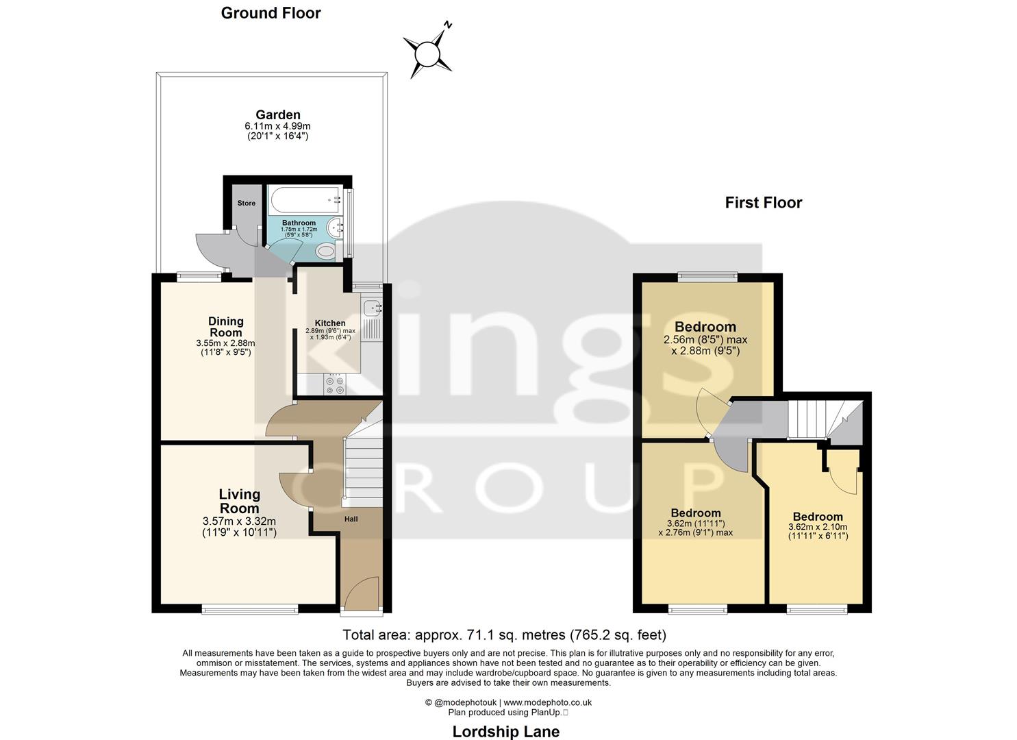 118, Lordship Lane, London floorplan
