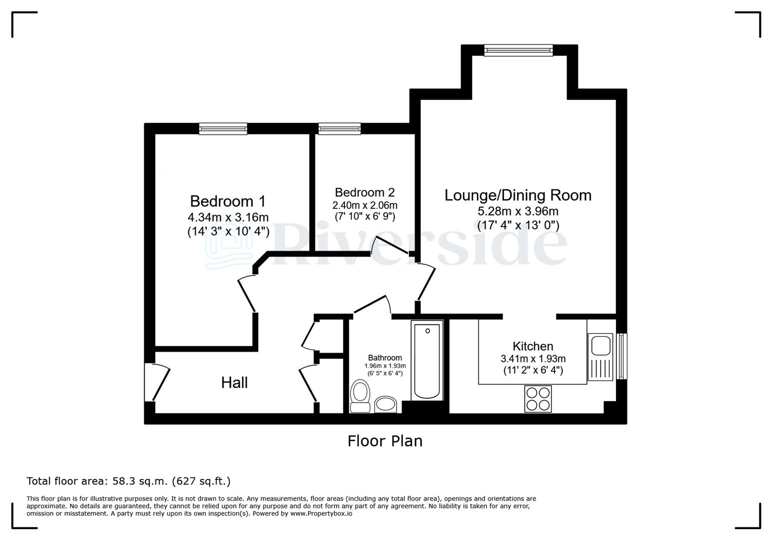 Apartment 4, Beach Court, Wolfreton Road, Hull floorplan