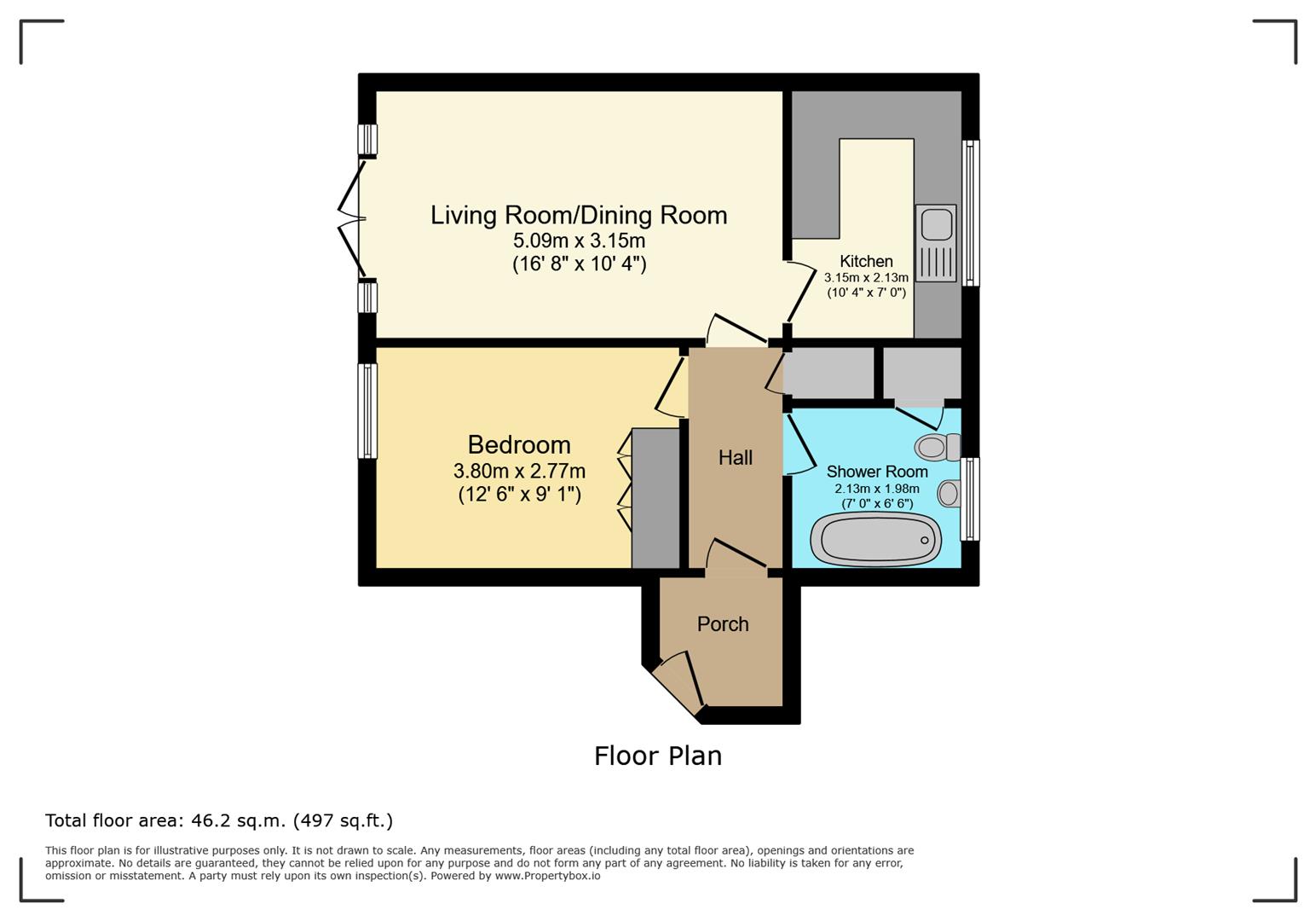 Flat 17, Glan Hafren, Maes-y-coed, Barry floorplan
