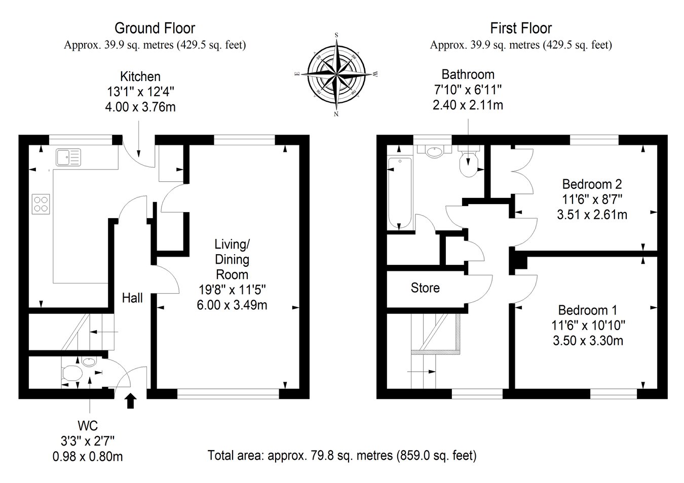 11, Dreelside, Anstruther floorplan
