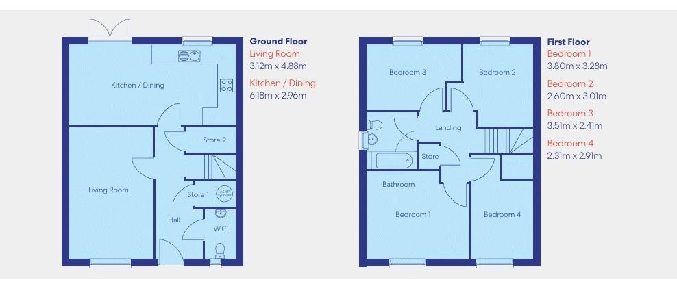 18, Seacroft Moor Avenue, Leeds floorplan