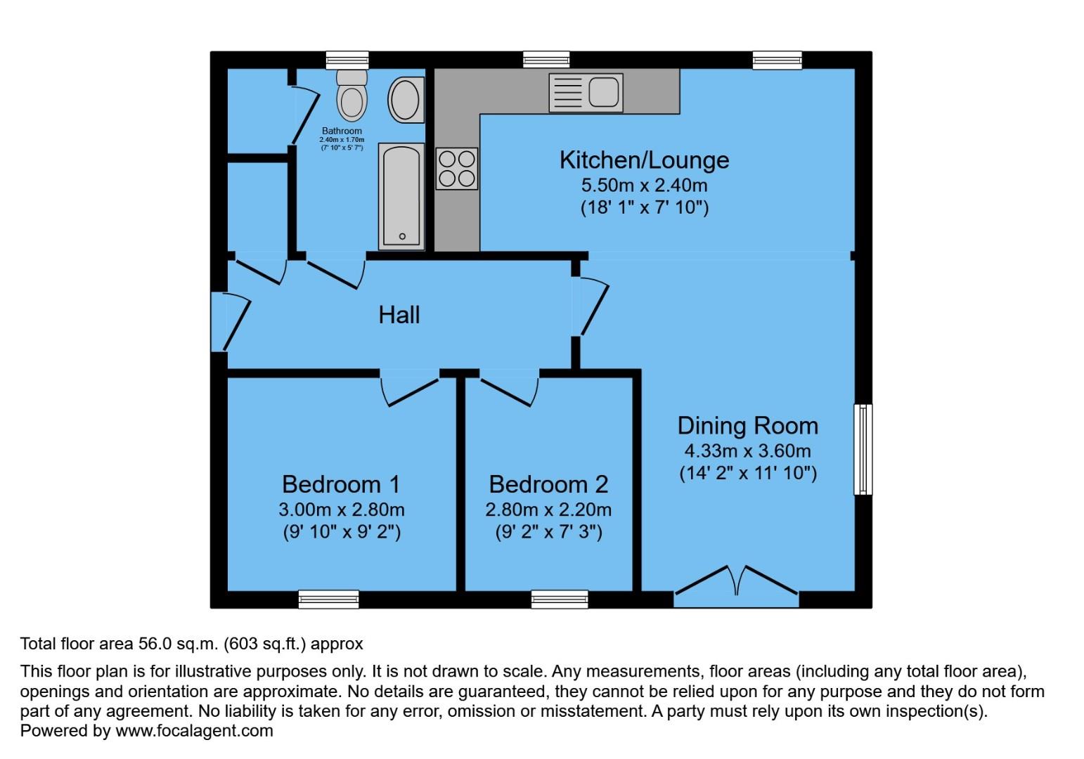 41, Vicarage Walk, Derbyshire floorplan