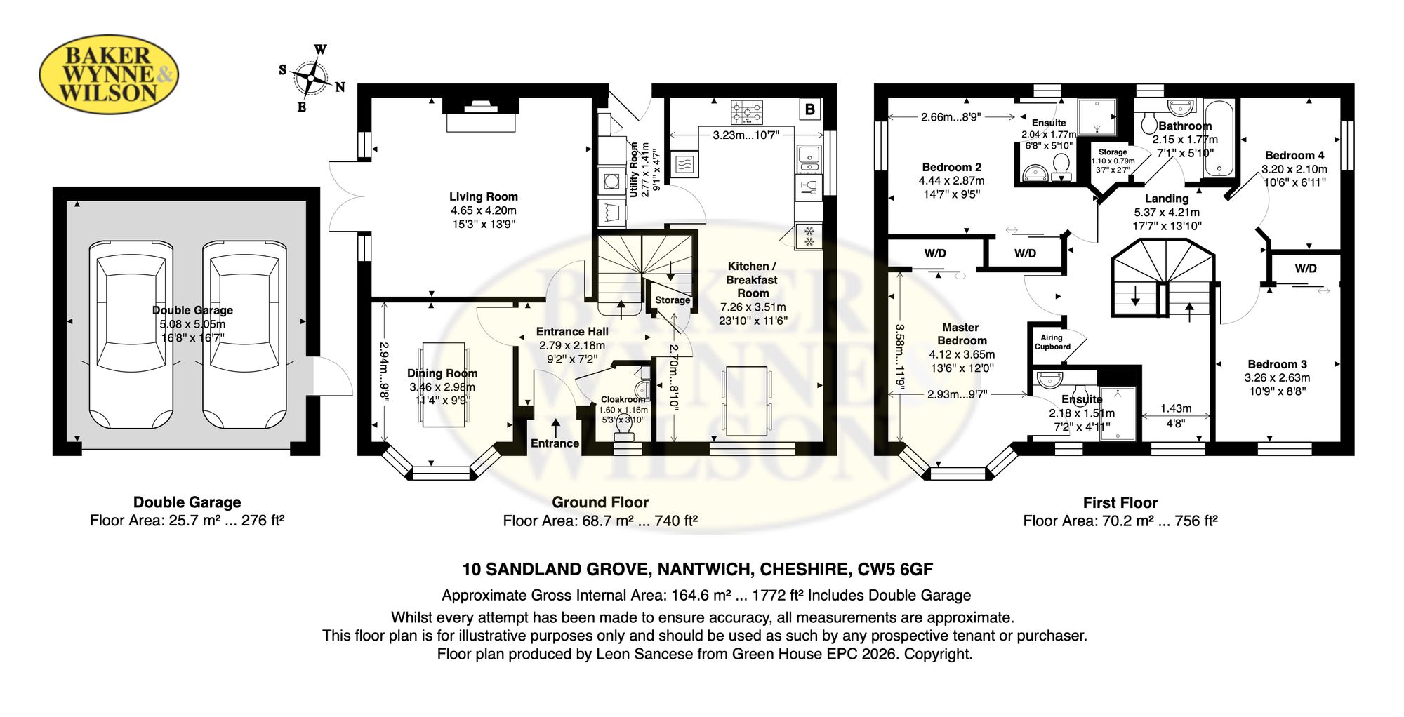 10 Sandland Grove, Nantwich floorplan