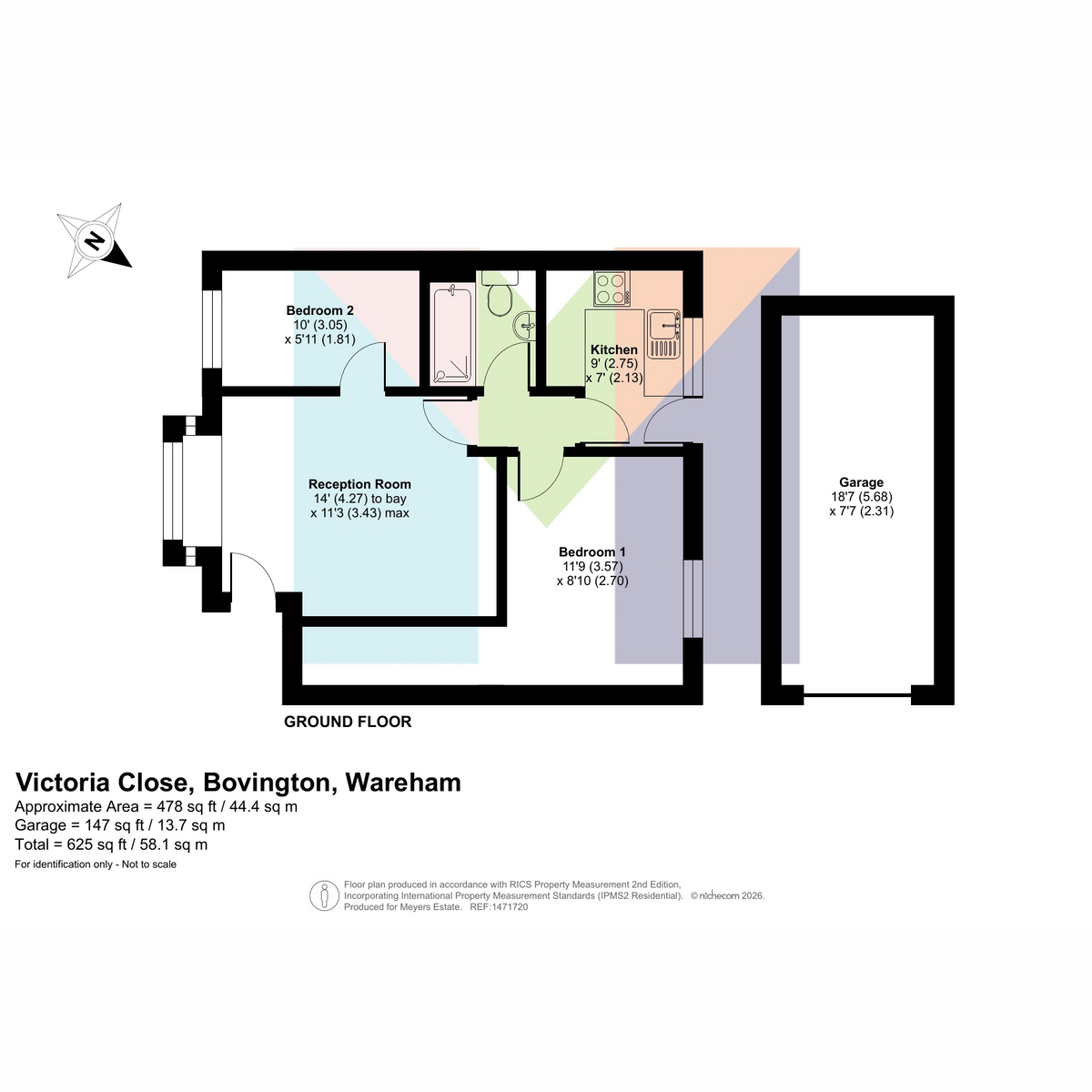 1, Victoria Close, Wareham floorplan