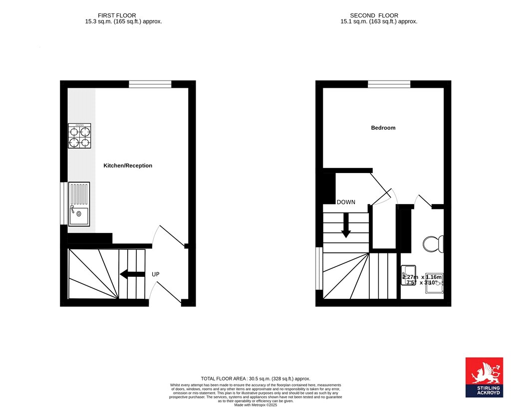 Flat F, 81, Brixton Hill, London floorplan