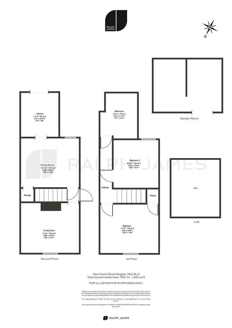 3, New North Road, Reigate floorplan