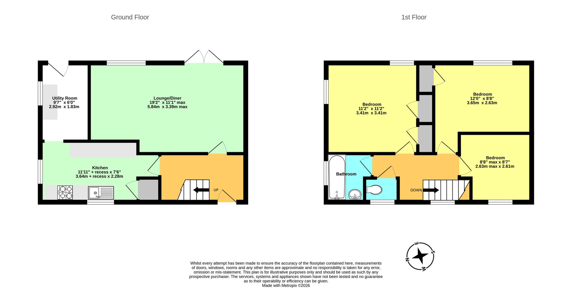 4 Mill View, Ashford floorplan