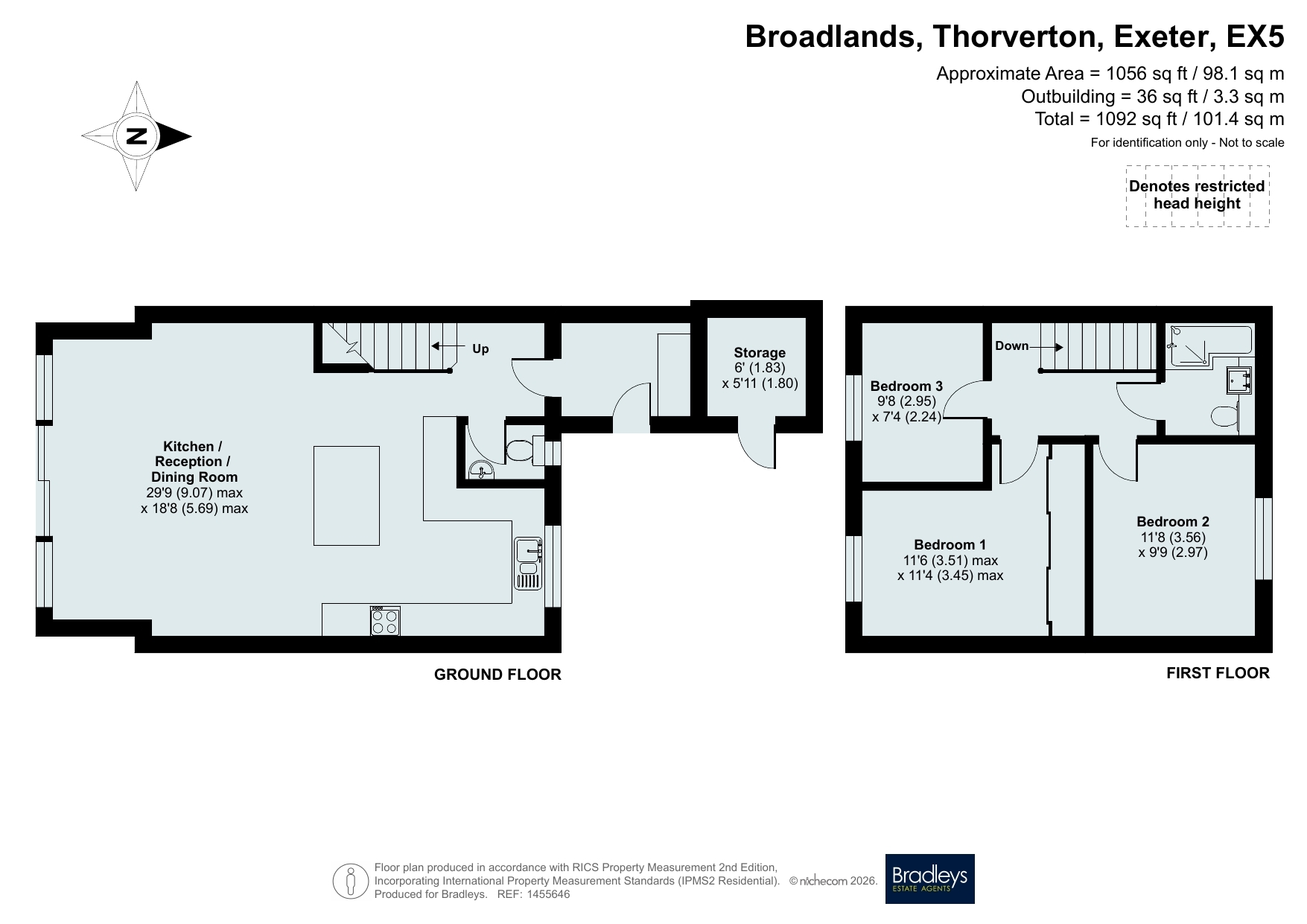 15 Broadlands, Thorverton Exeter Devon, Devon floorplan