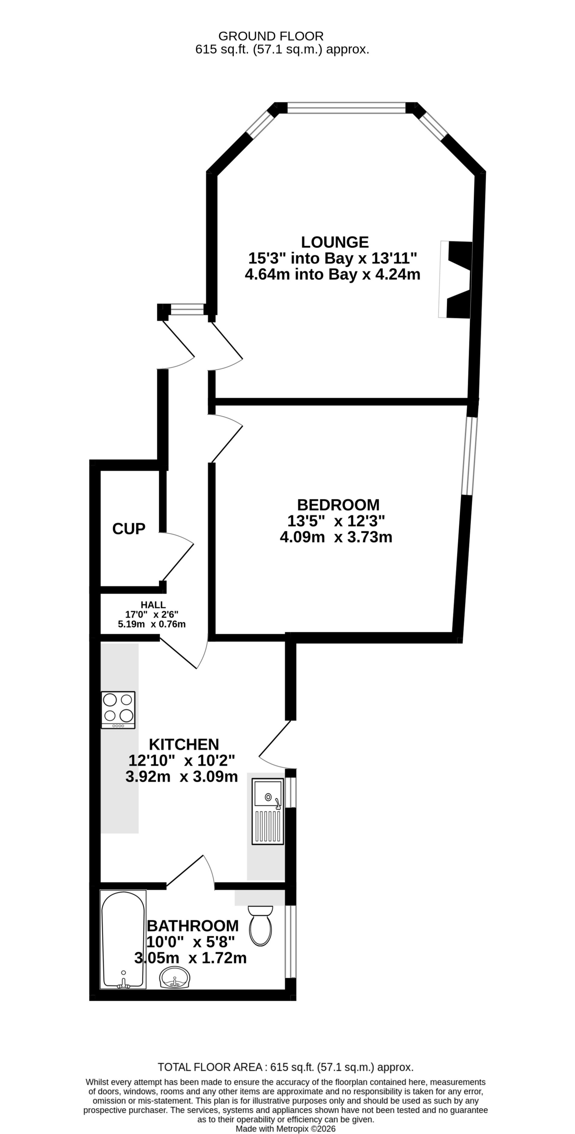 Apt. 1,7 Royal Avenue West, Onchan floorplan