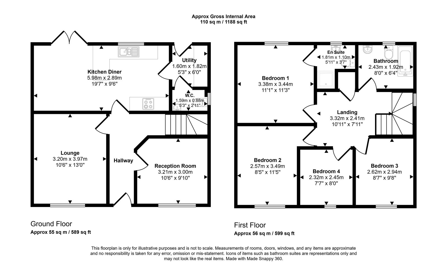 21, Maes Yr Odyn, Narberth floorplan