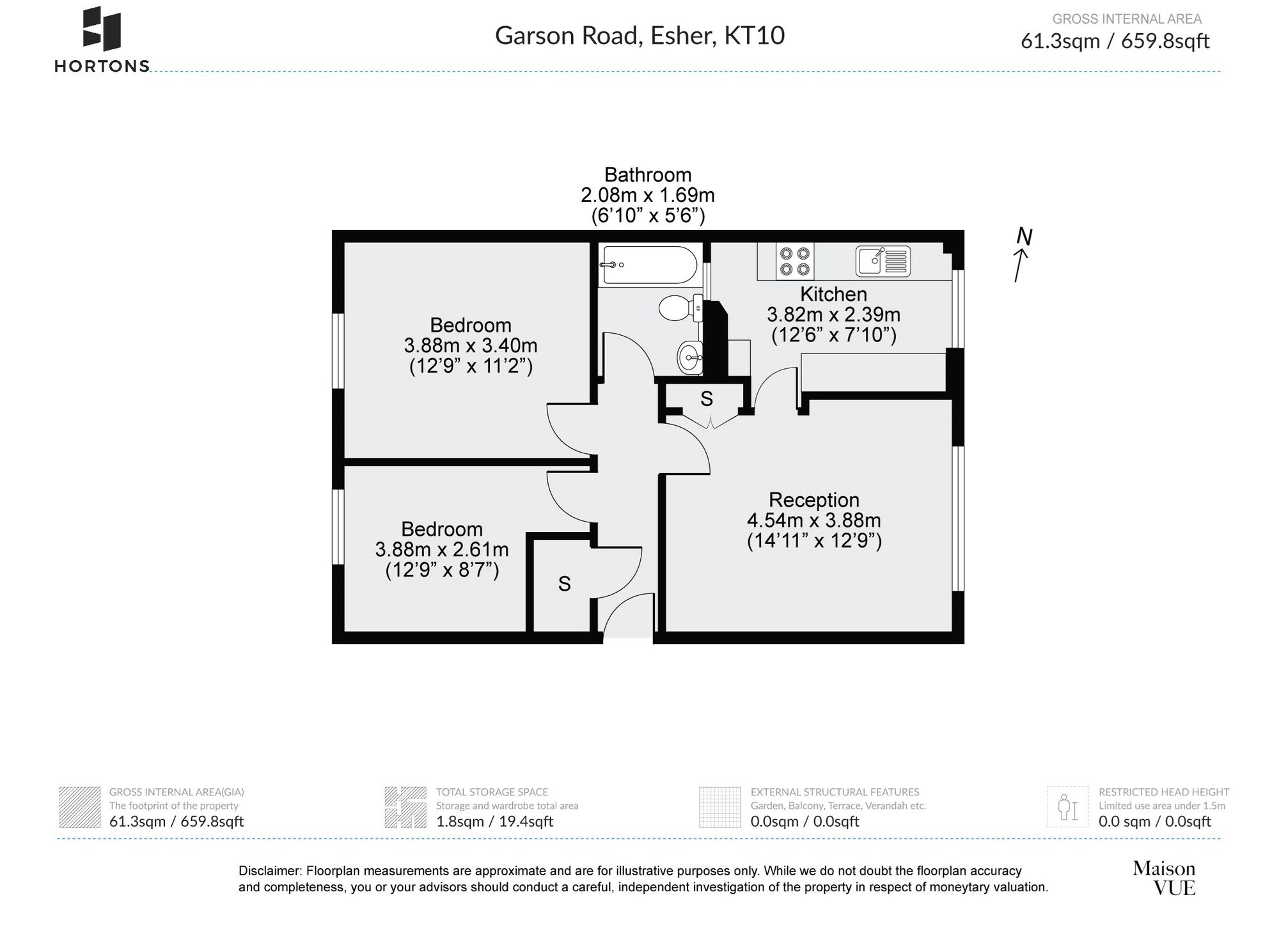 40 Garson Road, Esher floorplan