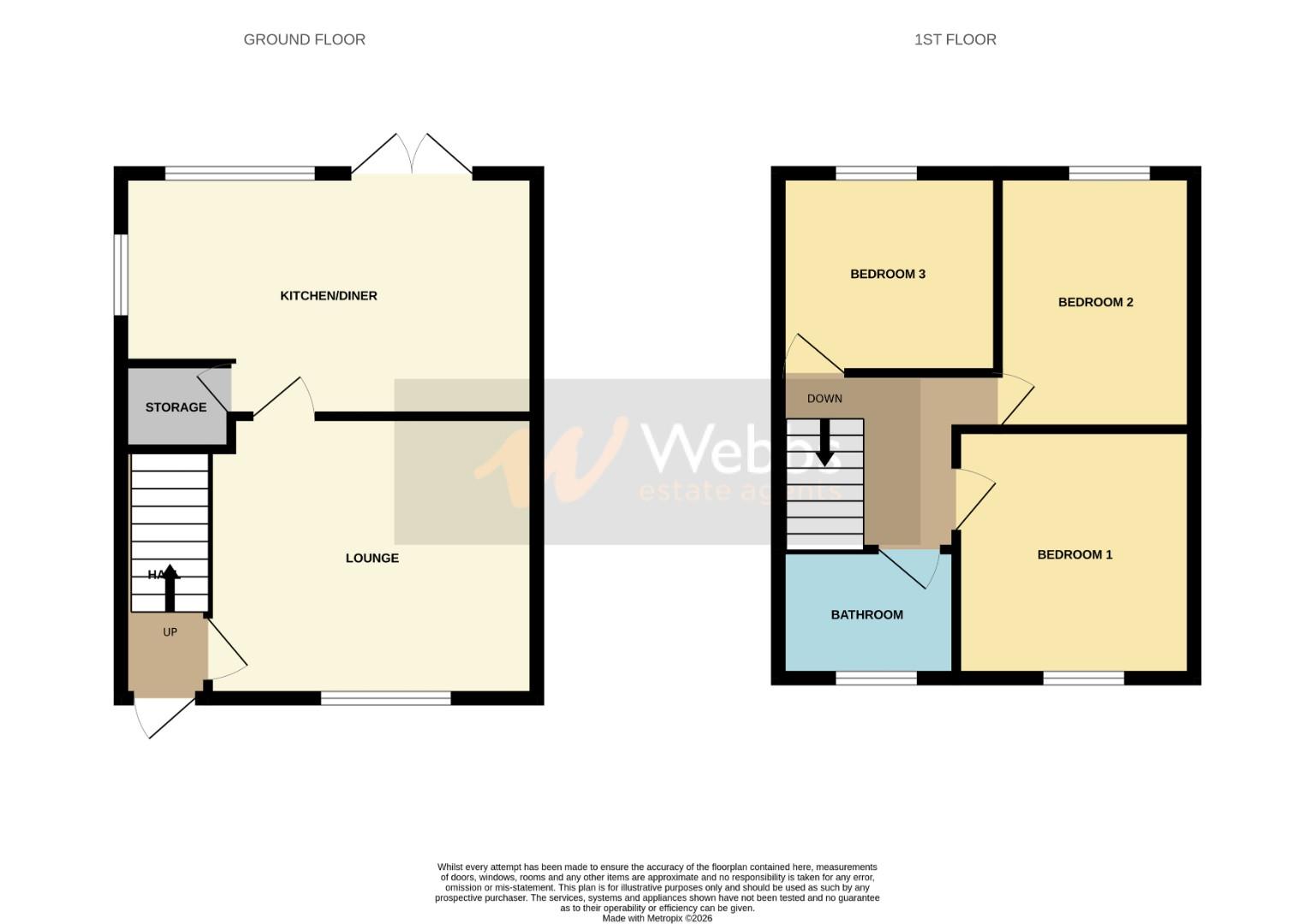 Hunter Road, Cannock floorplan