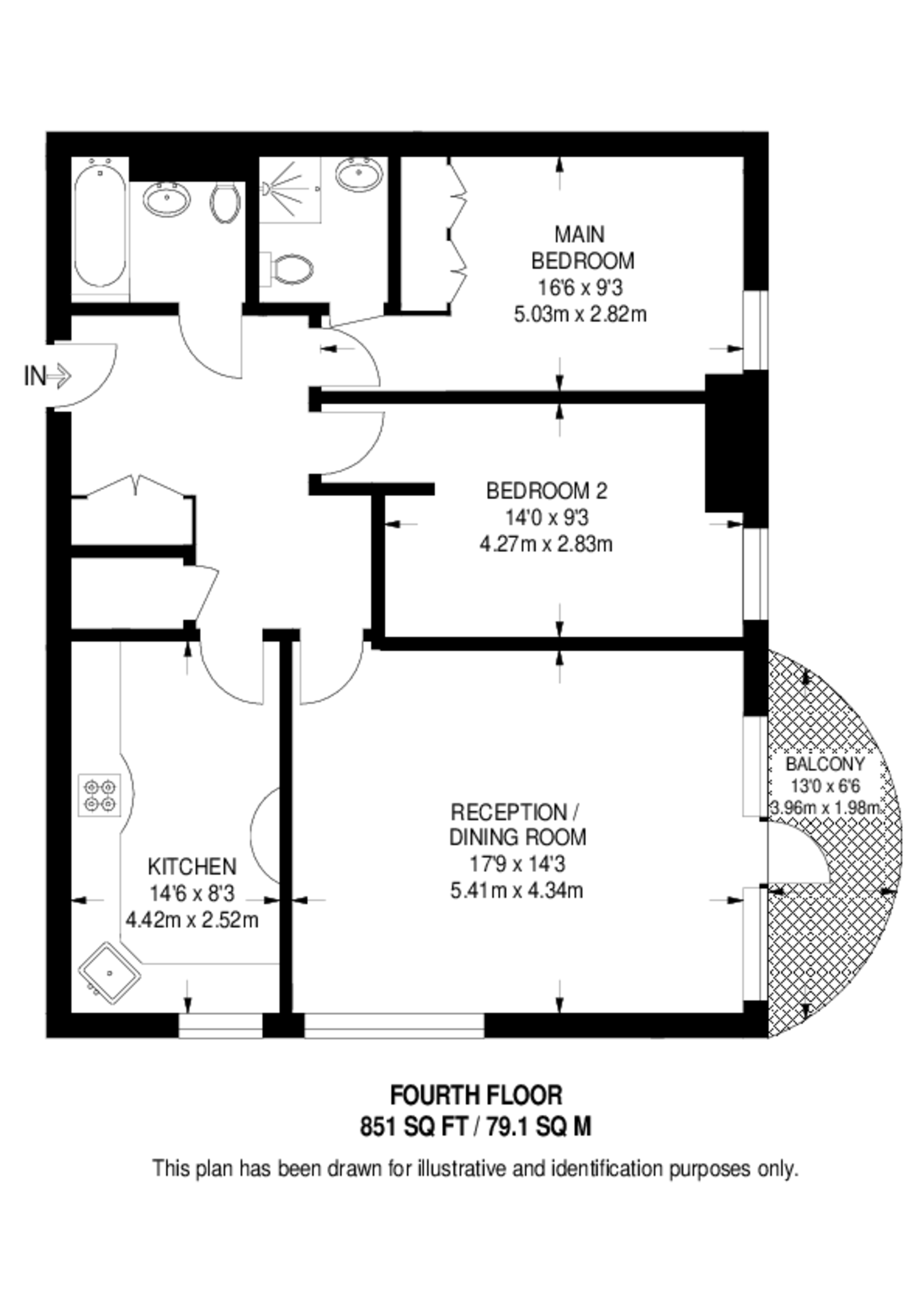 Switch House, Canary Wharf floorplan