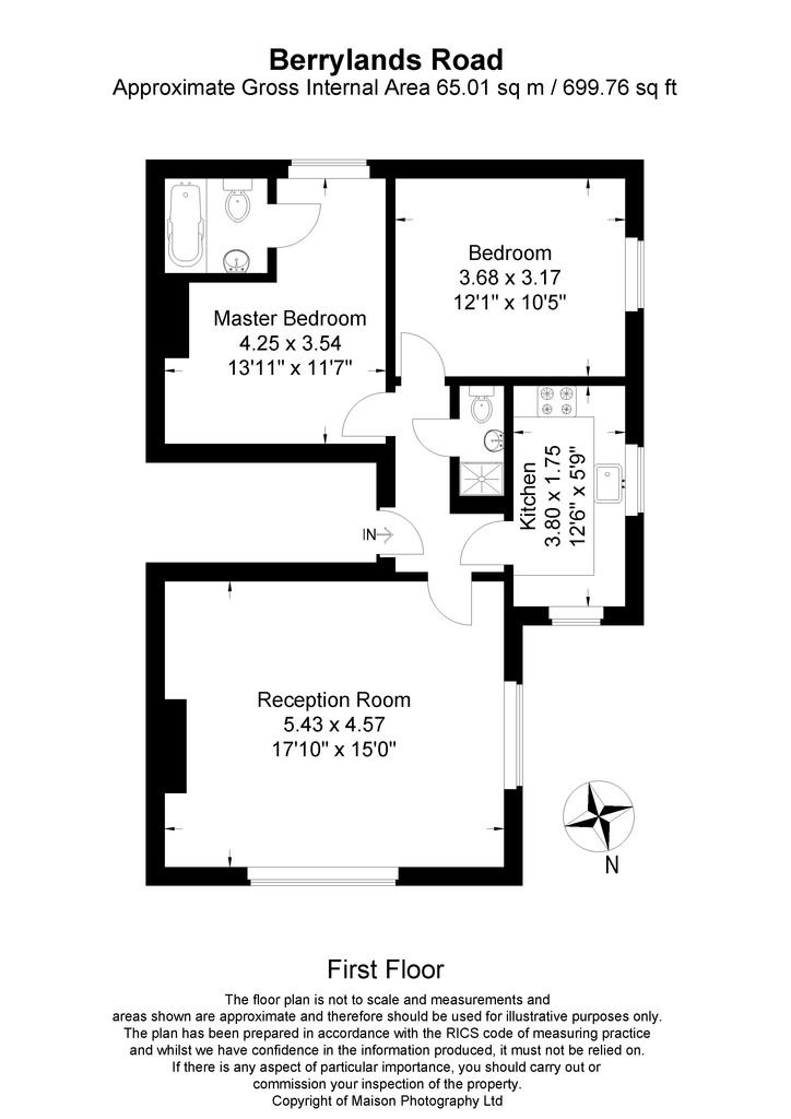 2 Bedrooms Flat to rent in Berrylands Road, Berrylands, Surbiton KT5