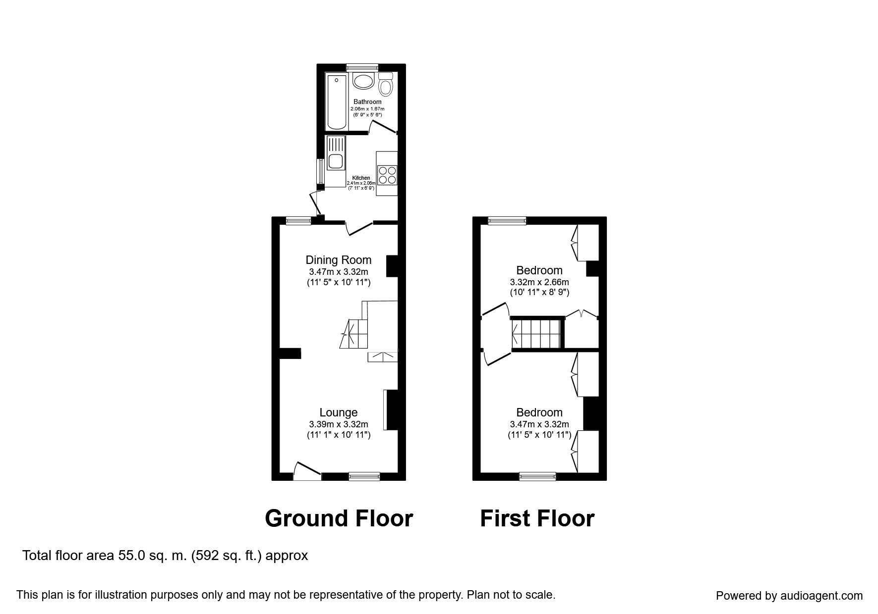 2 Bedrooms  to rent in Frimley Road, Ash Vale GU12