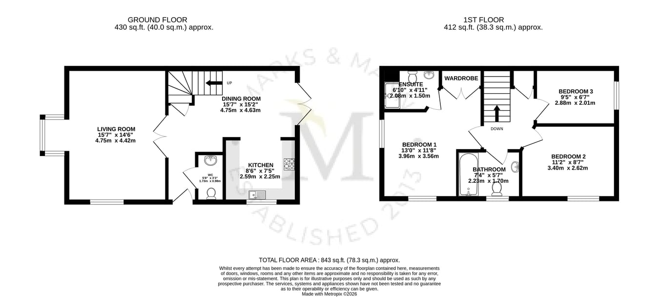 5, Song Thrush Close, Stowmarket floorplan