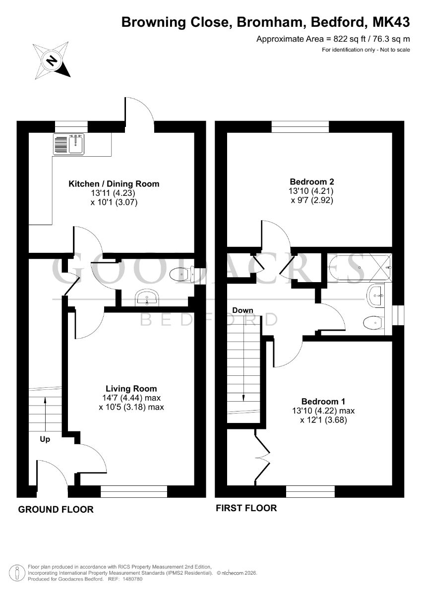 38 Browning Close, Bedford floorplan