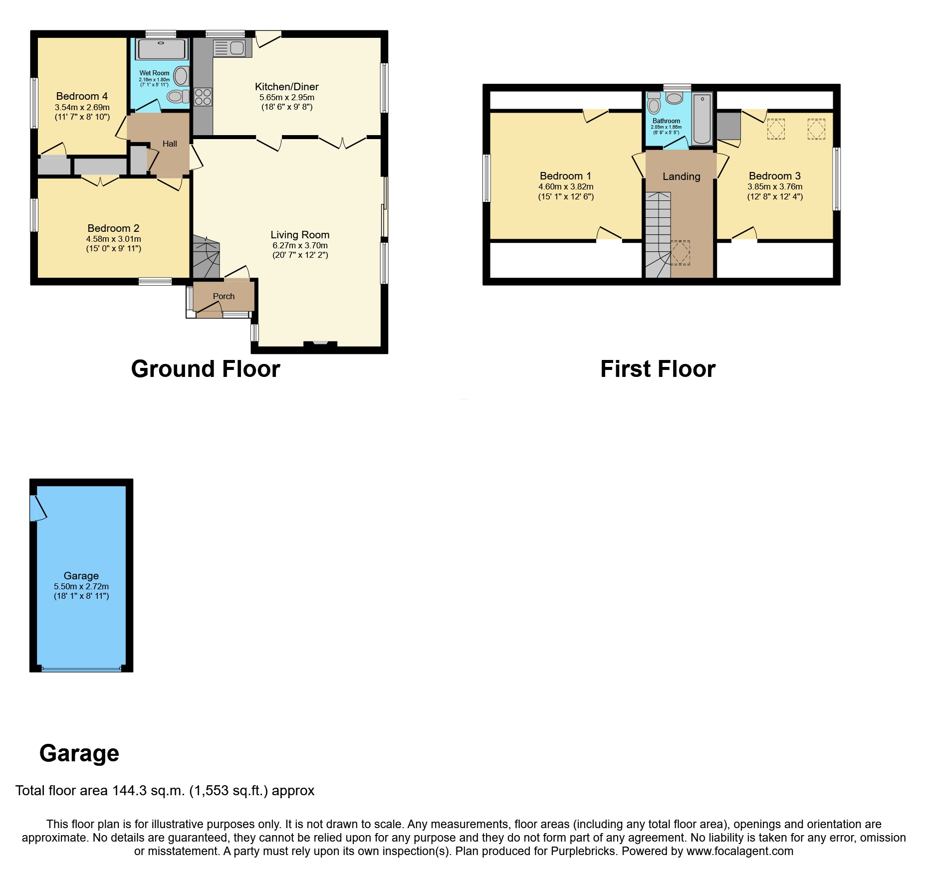 121, Buckswood Drive, Crawley floorplan