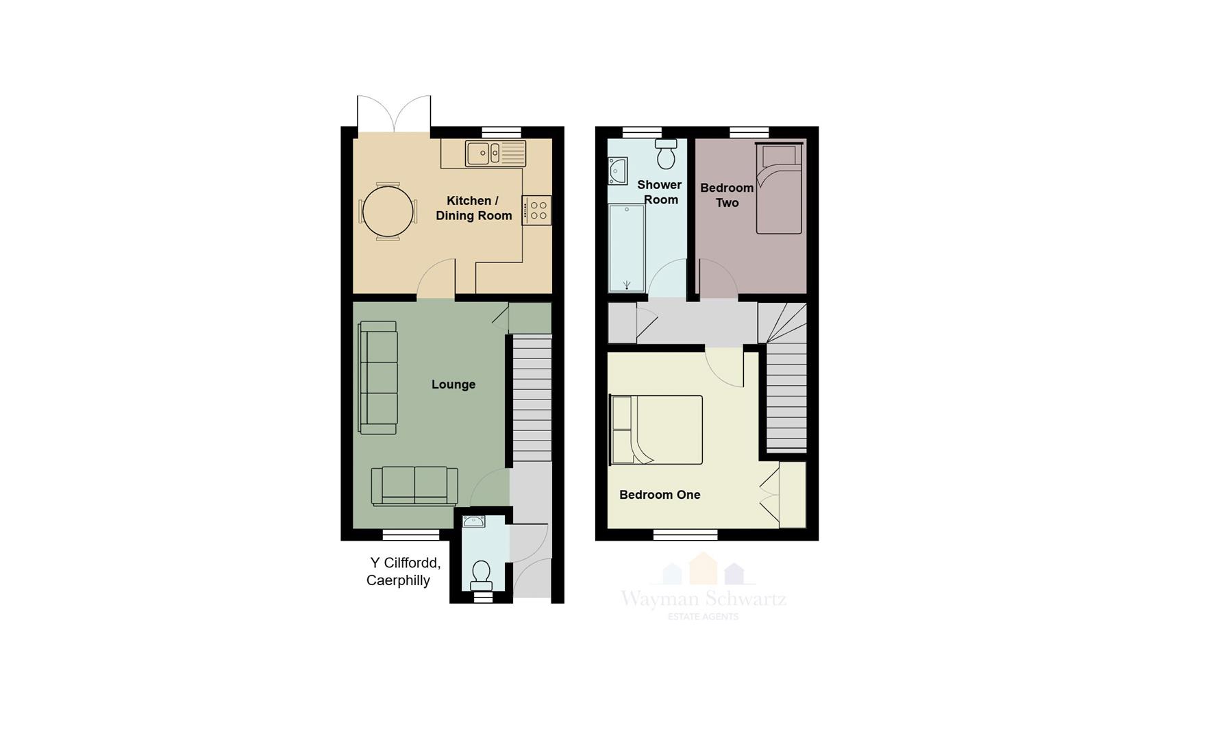 15, Y Cilffordd, Caerphilly floorplan
