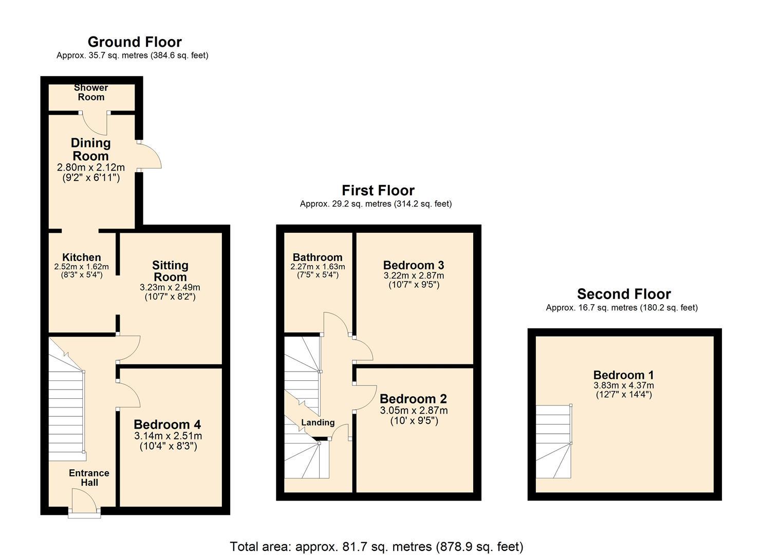 St Sidwells Avenue, Exeter floorplan