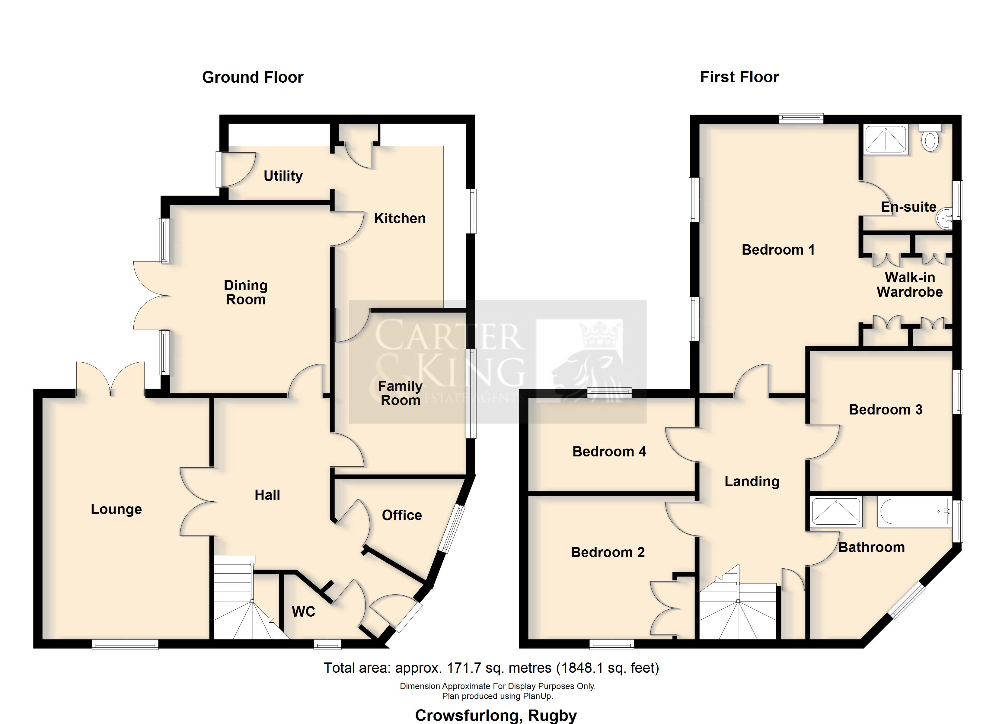 21, Crowsfurlong, Rugby floorplan