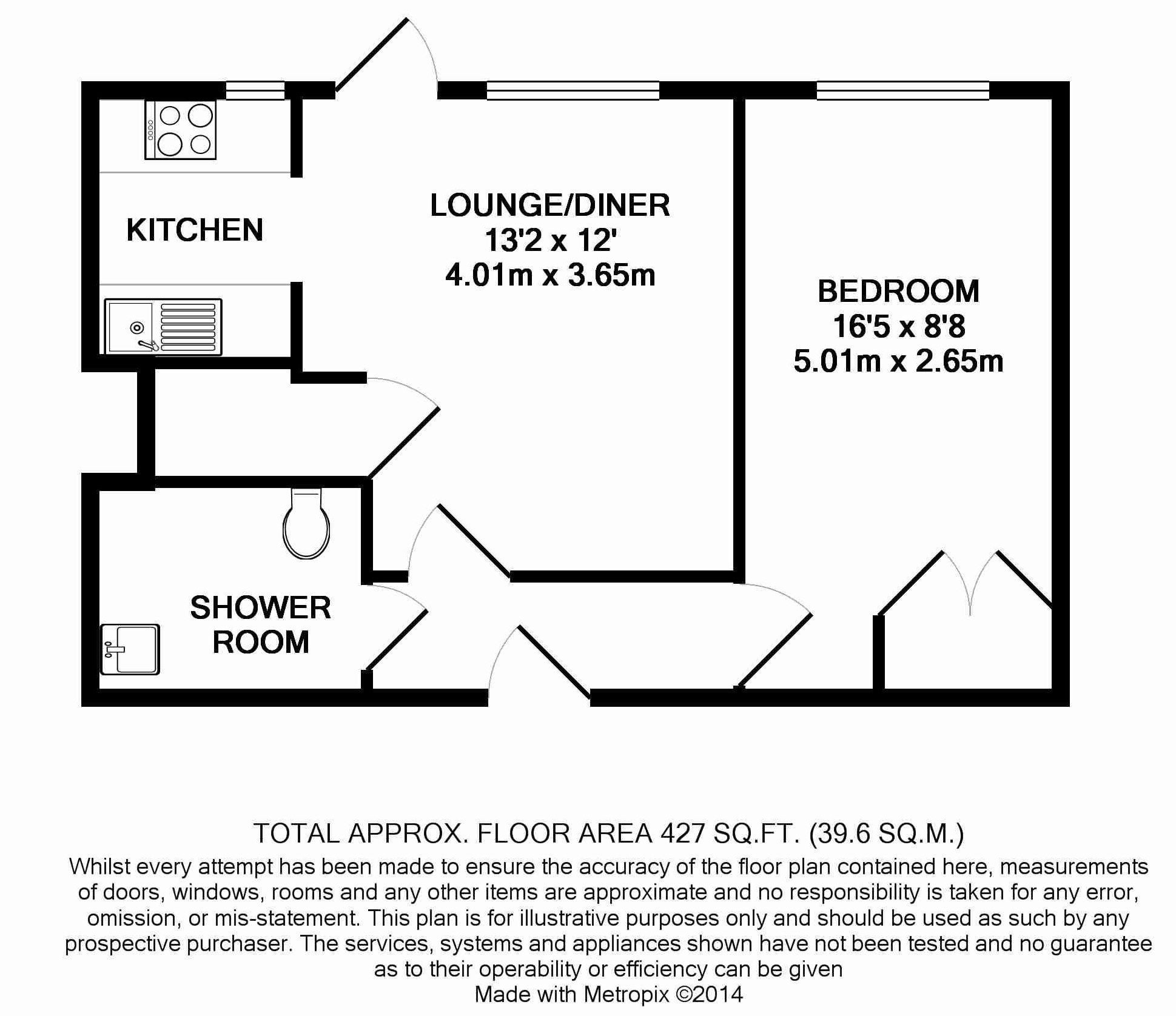 13, Homedell House, Harpenden floorplan